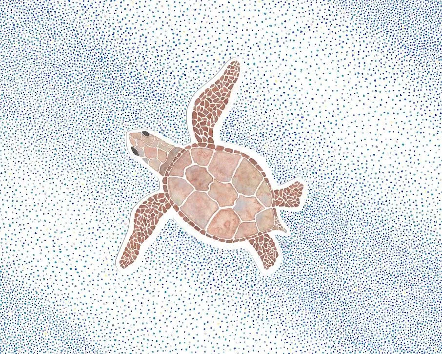 I painted a sea turtle. Thought y'all might enjoy :)