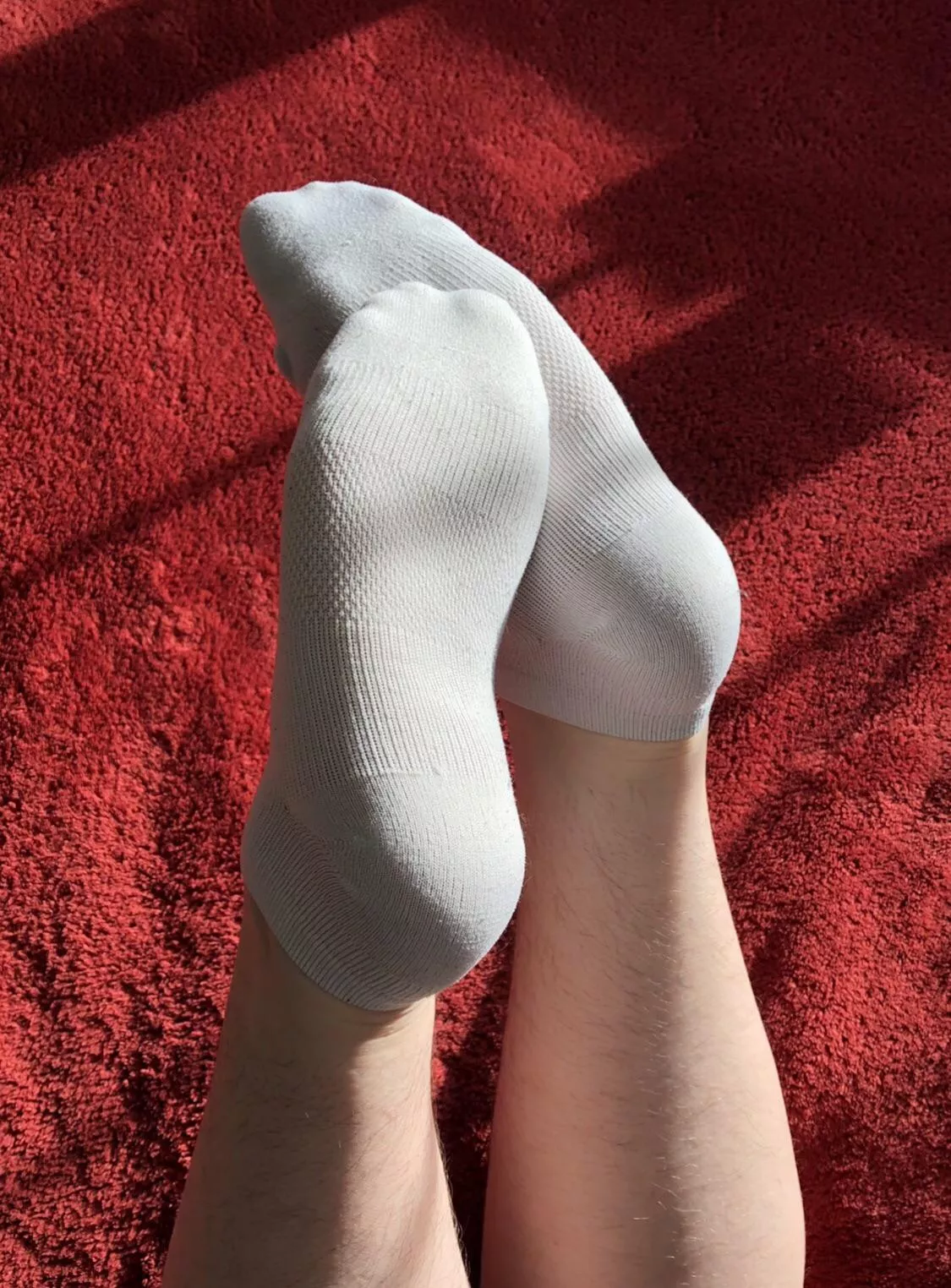 I think my toes look so cute in these socks! 🥰 Can you rub my soft arches for me?