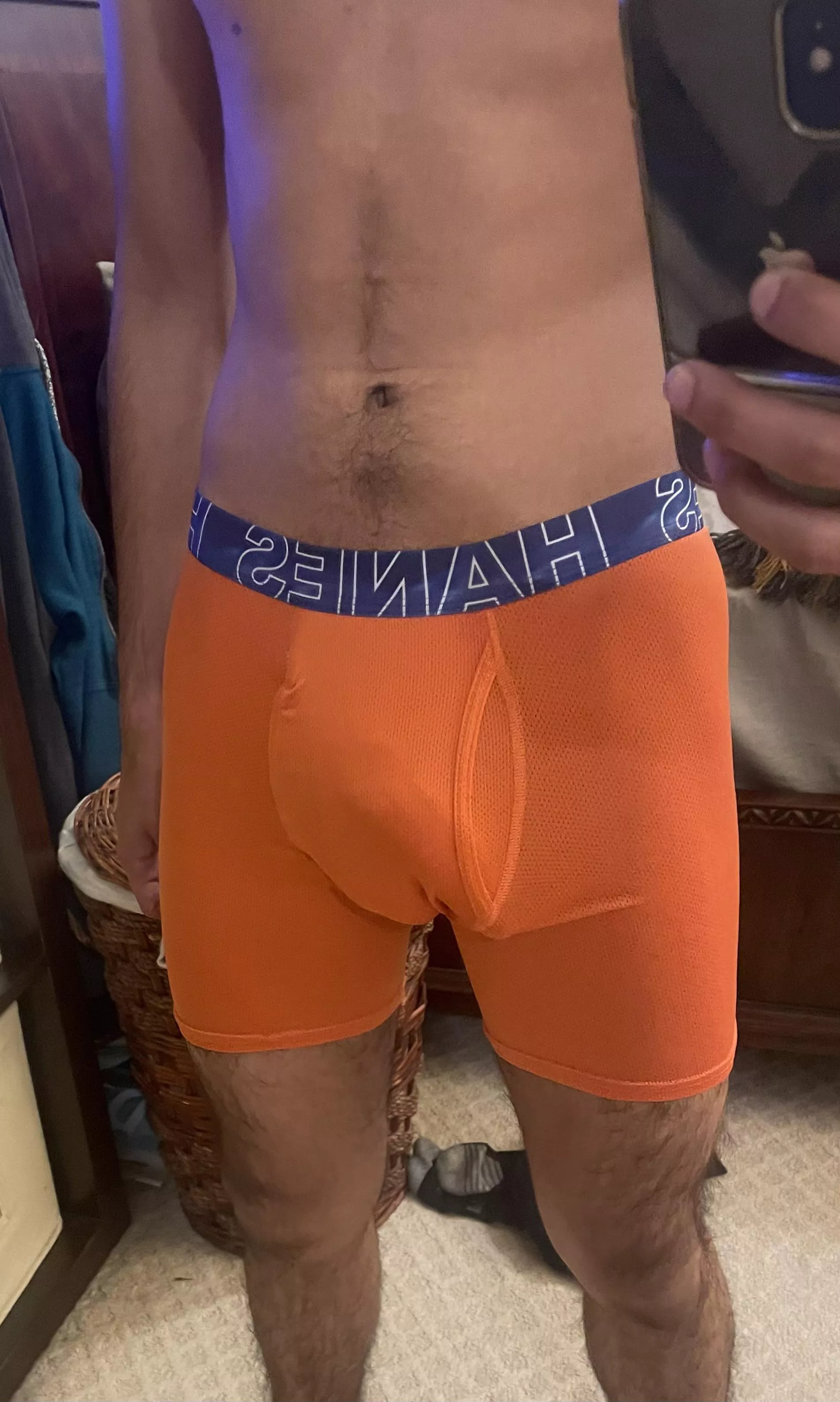 I think orange looks good on me.