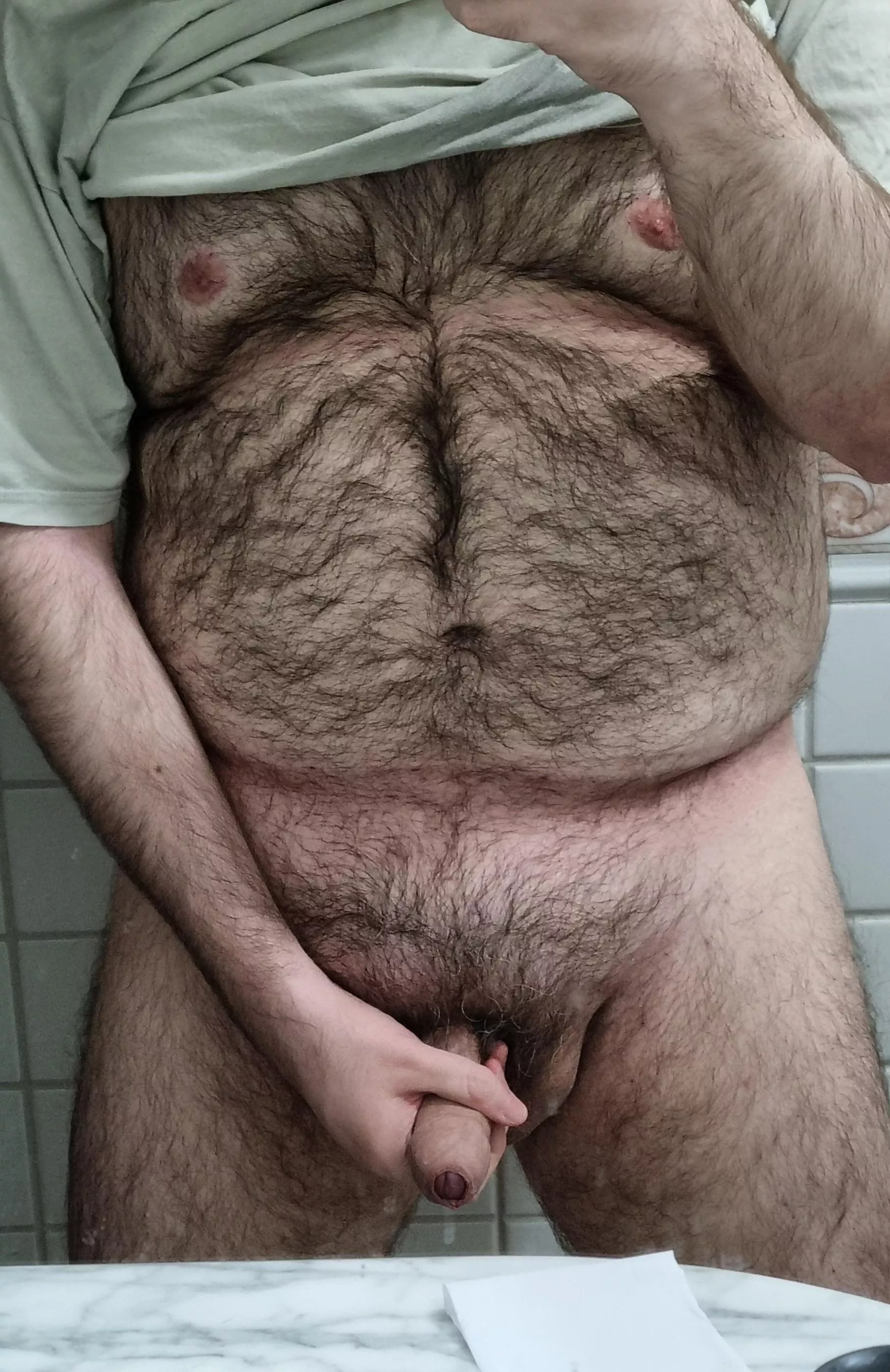 I want to feel your hands on my hairy chest