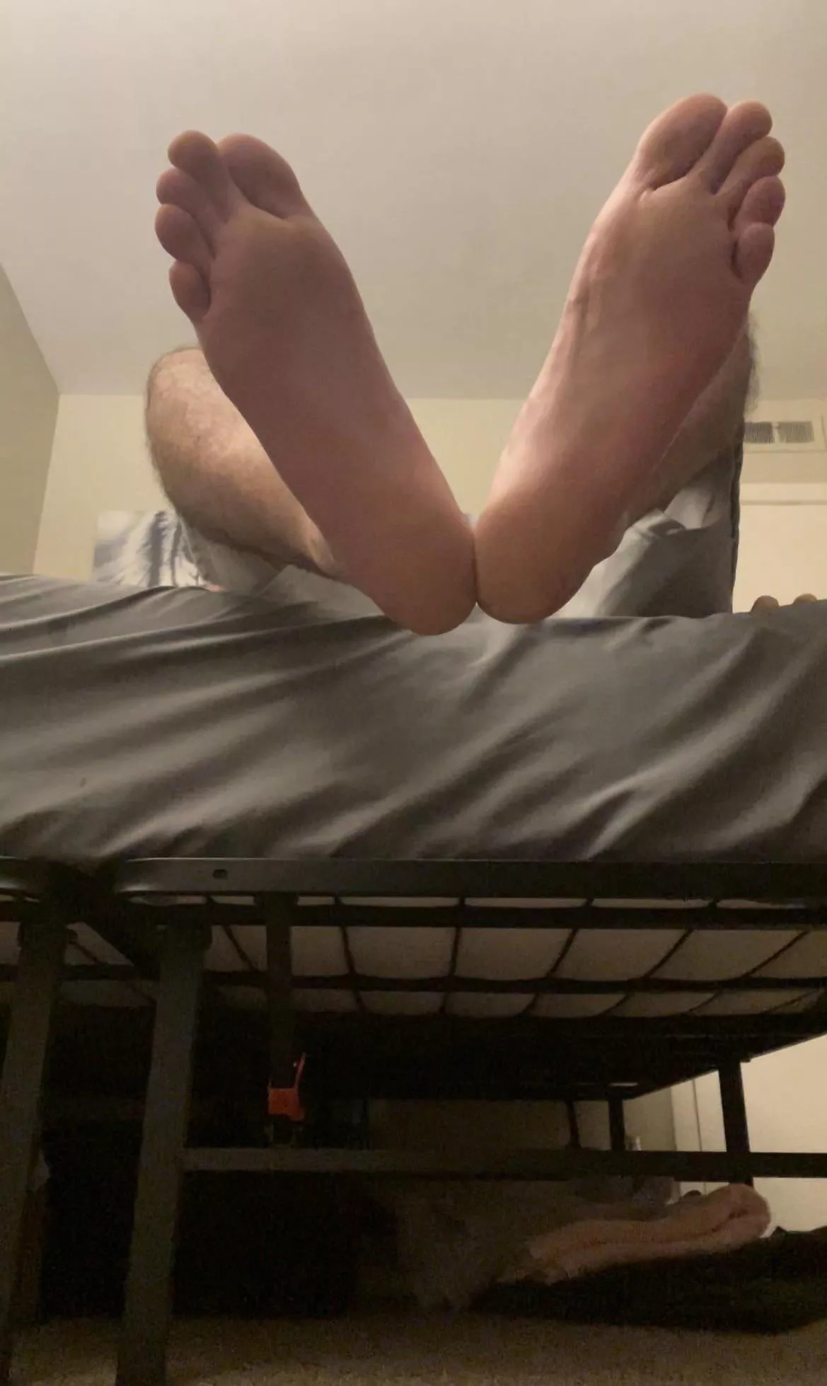 I want you to lick every inch of my big soles