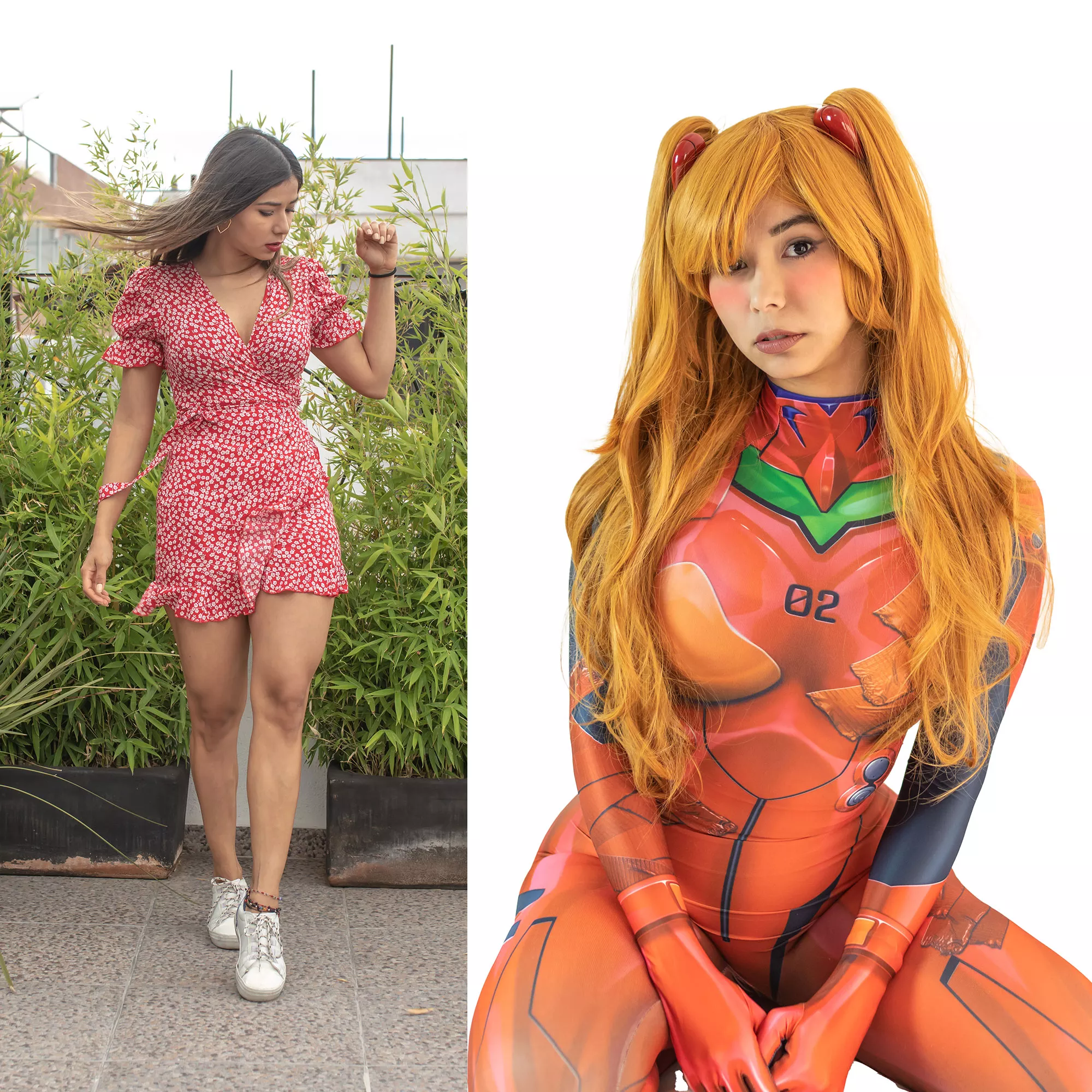 I was finally able to do it. I am Asuka Langley! [self]