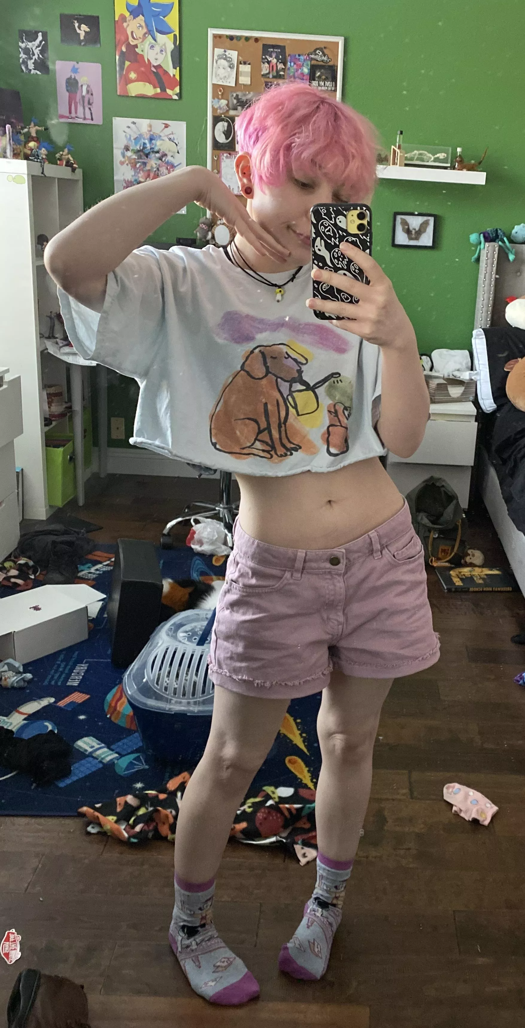 i will now only wear crop tops you canâ€™t stop me !!! tummy tuesday and Promareâ€™s 3rd anniversary good day