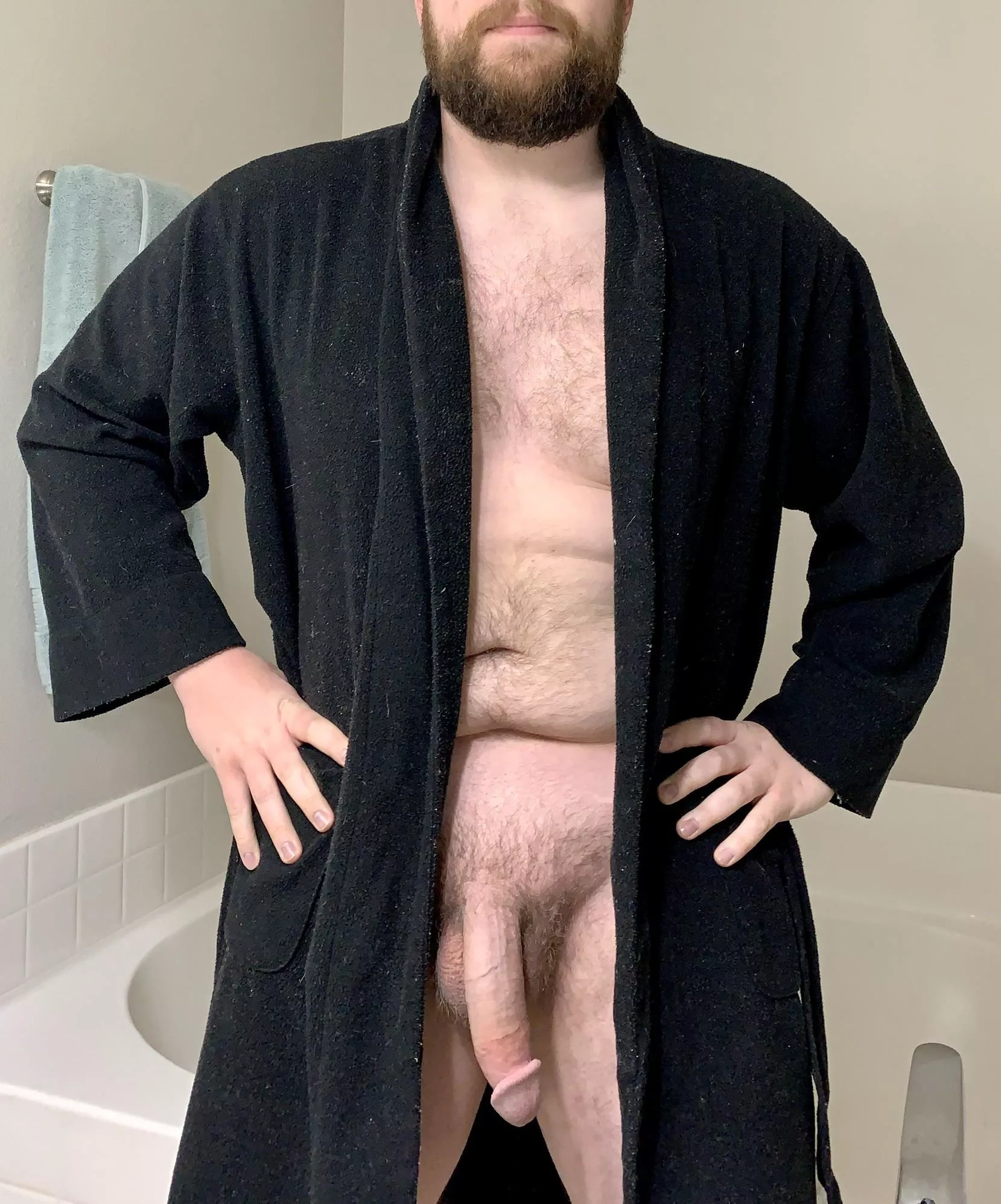 I wish I could be in a robe all day long.