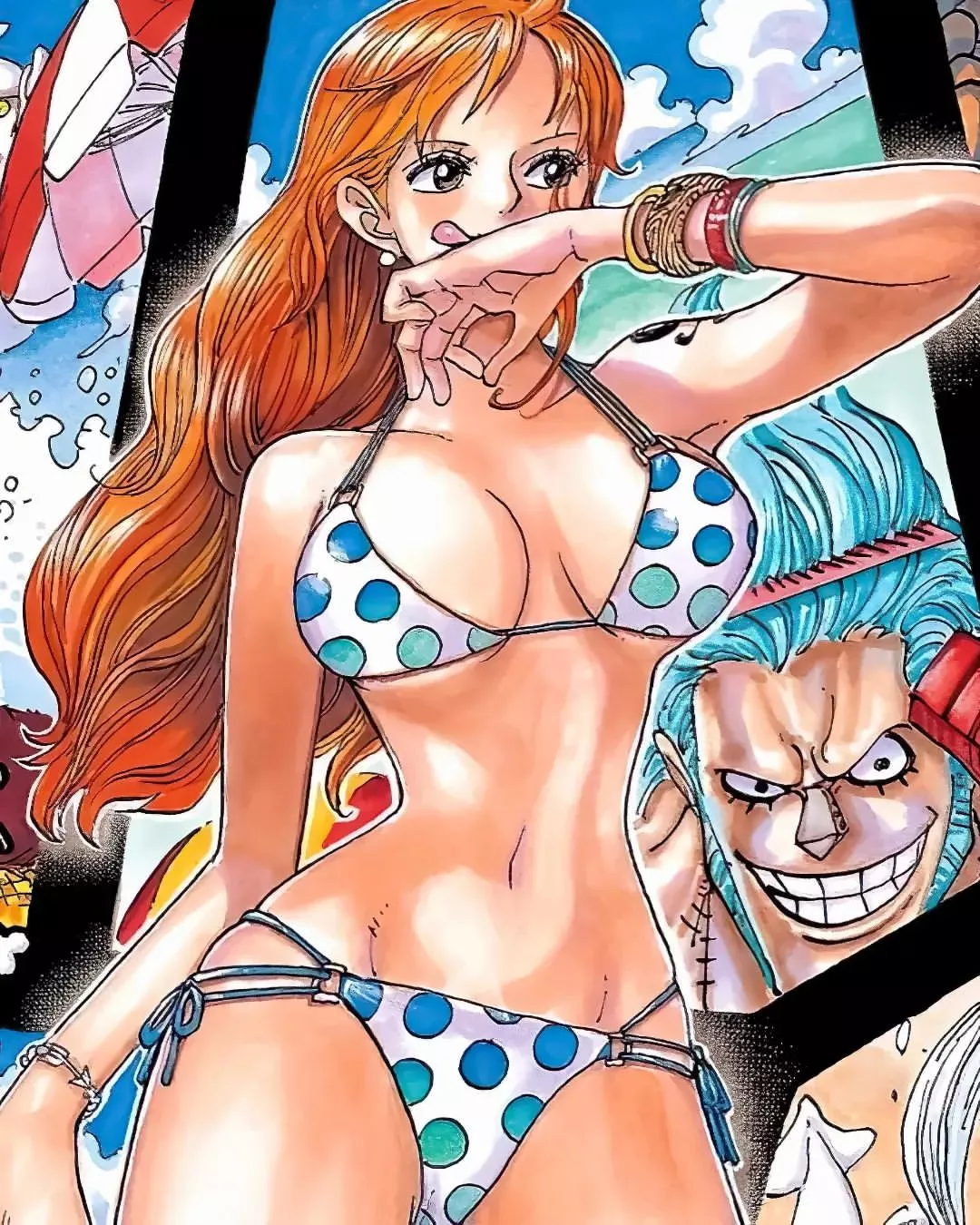 I would make the same face as Franky if I had Nami for one night