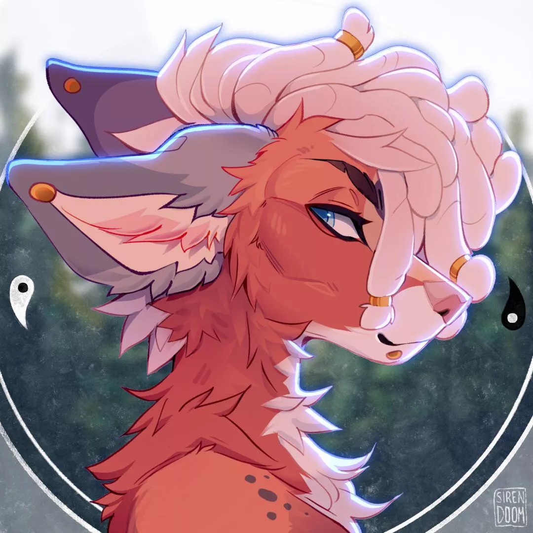 Icon trade (w/ wolfwoodz_ on ig) (art by me)