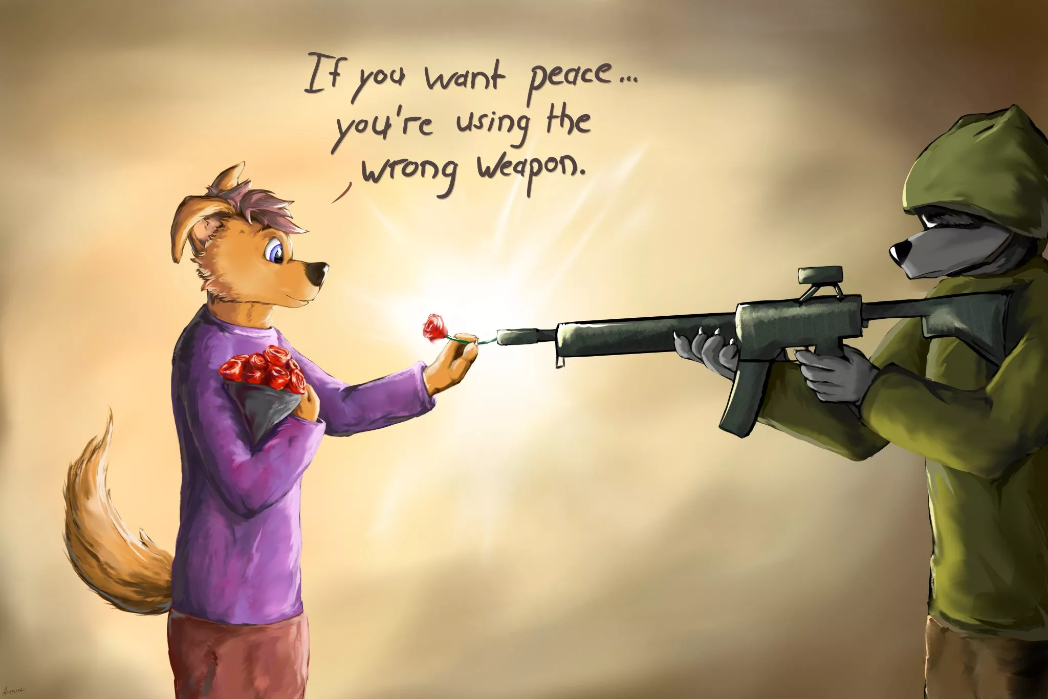 If you want peace... (Art by me)