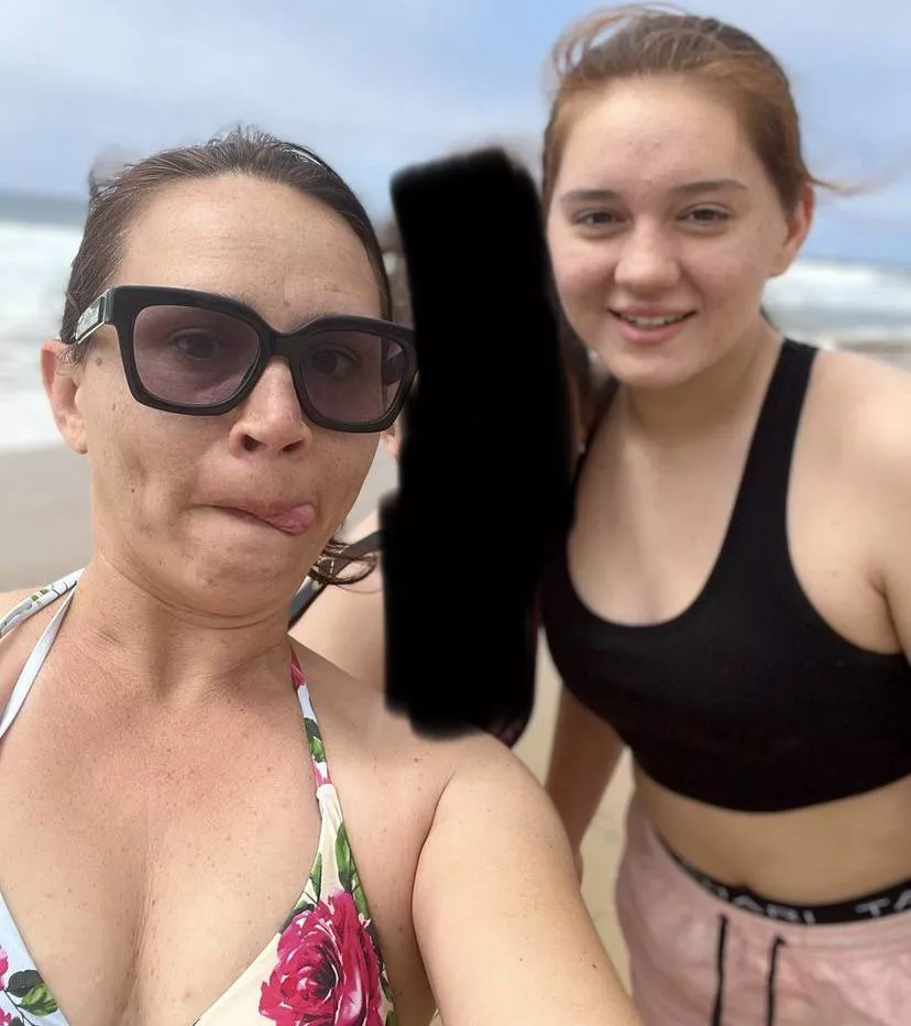 I’ll post more of this mom or daughter if this post gets 10 likes I have shots of the moms ass too