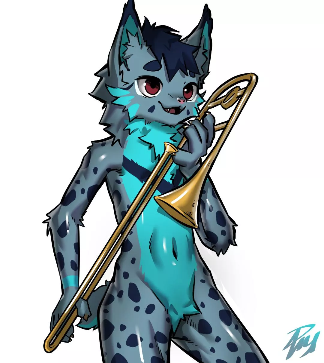 ðŸŽµI'm a Musical Lynx!ðŸŽ¶ (art by @Yell0whale on Twitter)