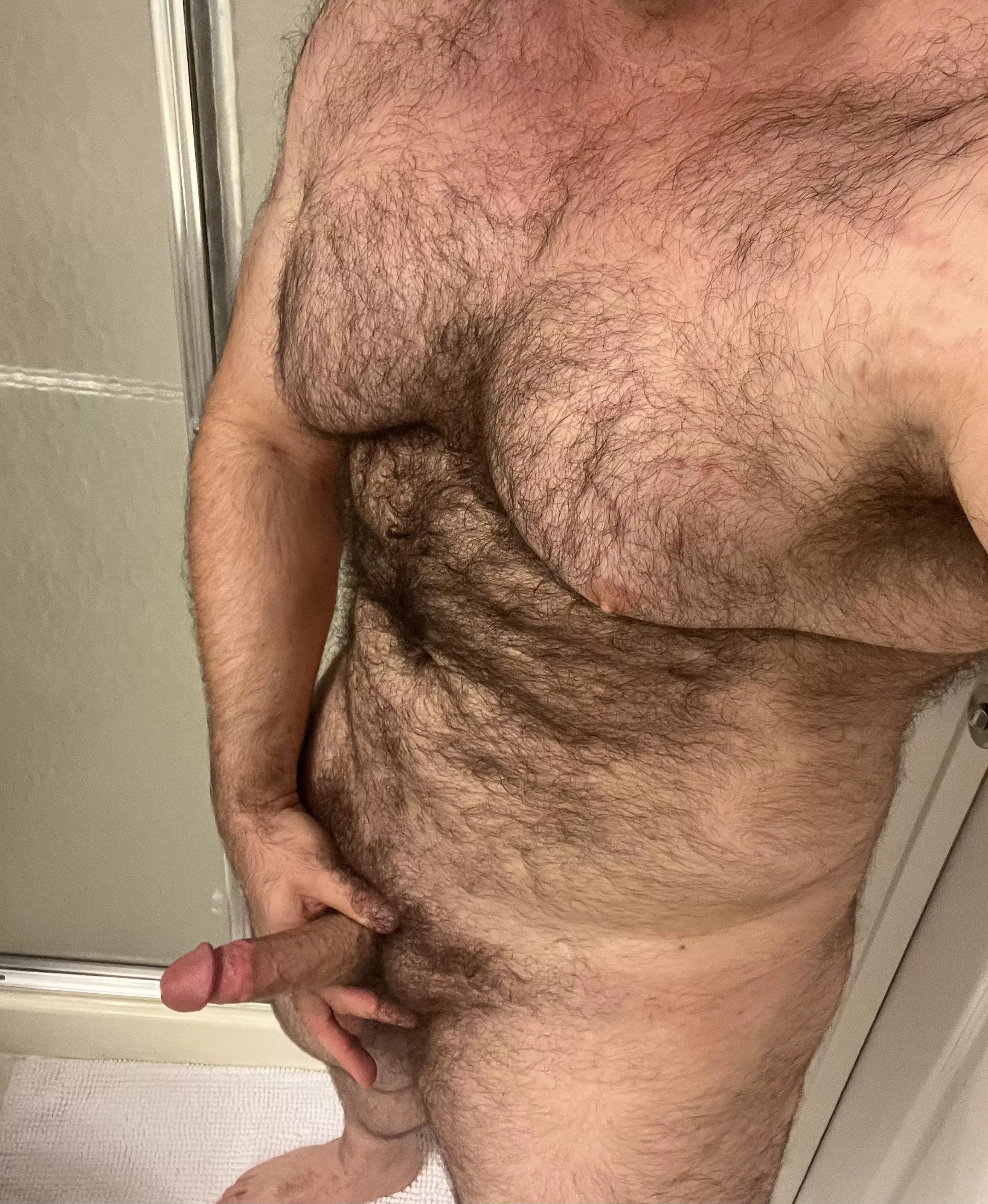 I’m all dirty. Cum help me get clean