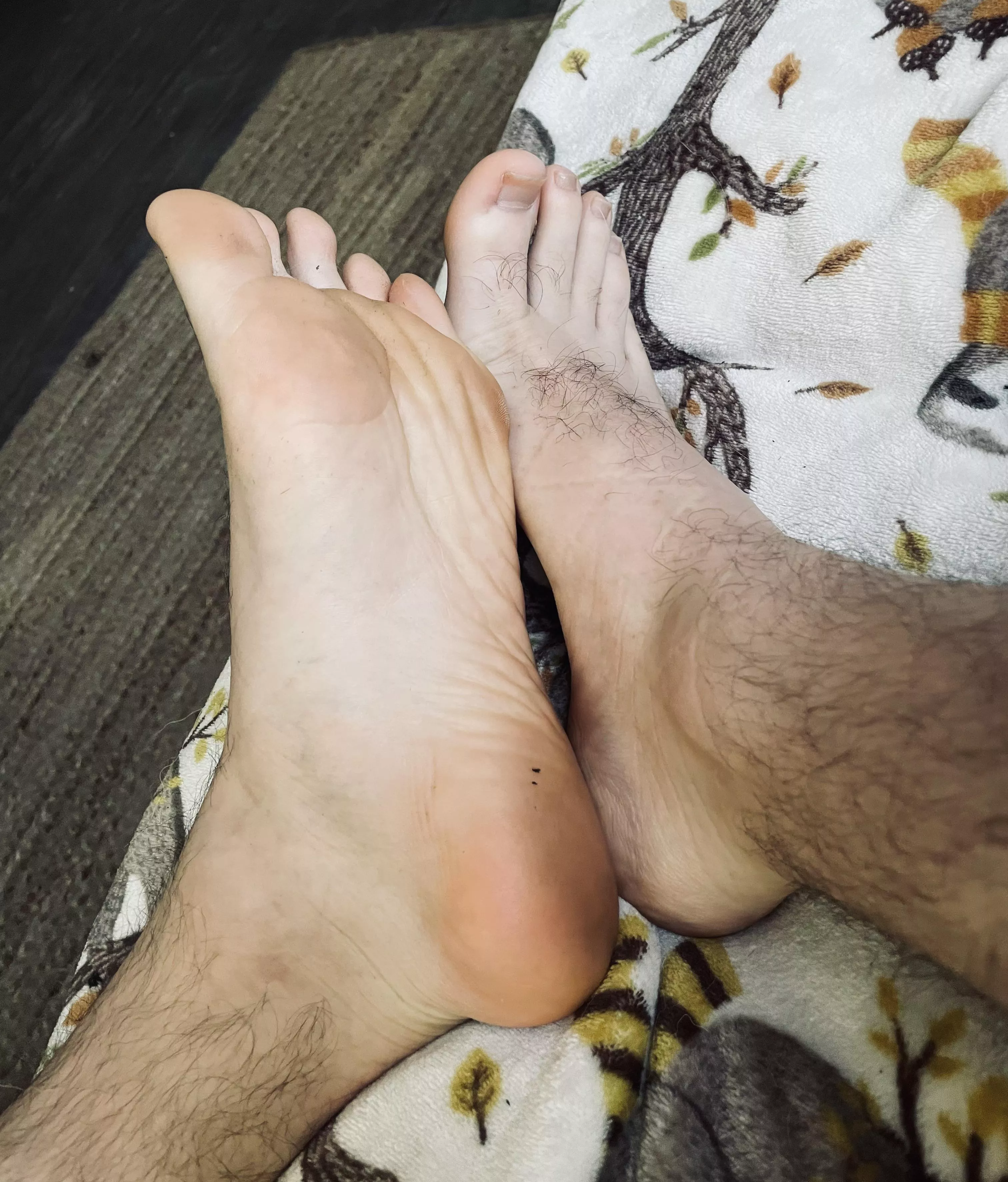 Im here because I always get compliments about my feet. What do you think?