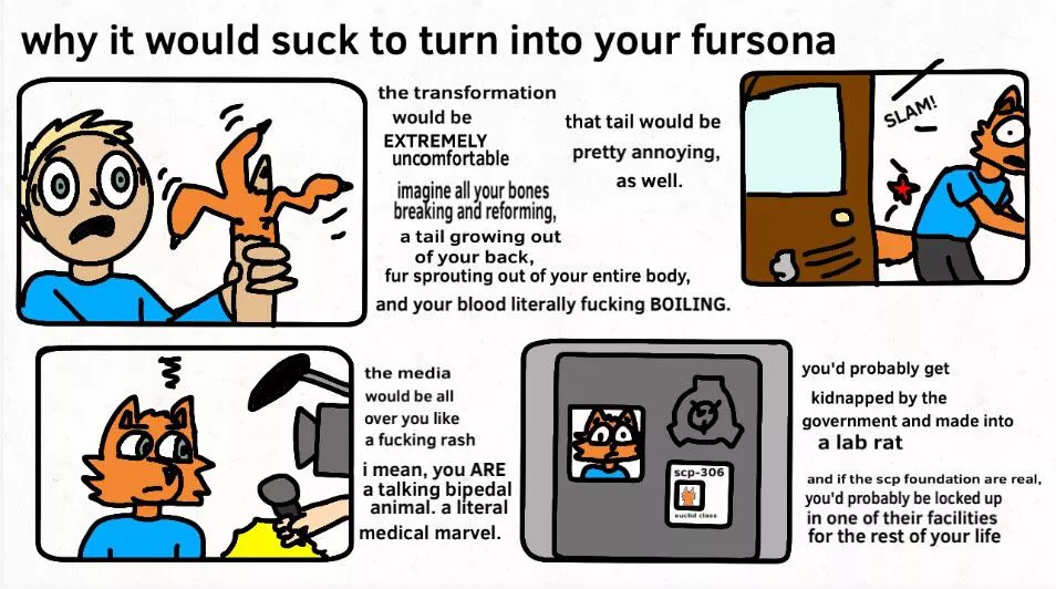 I’m not trying to discourage furries, I’m just making a point