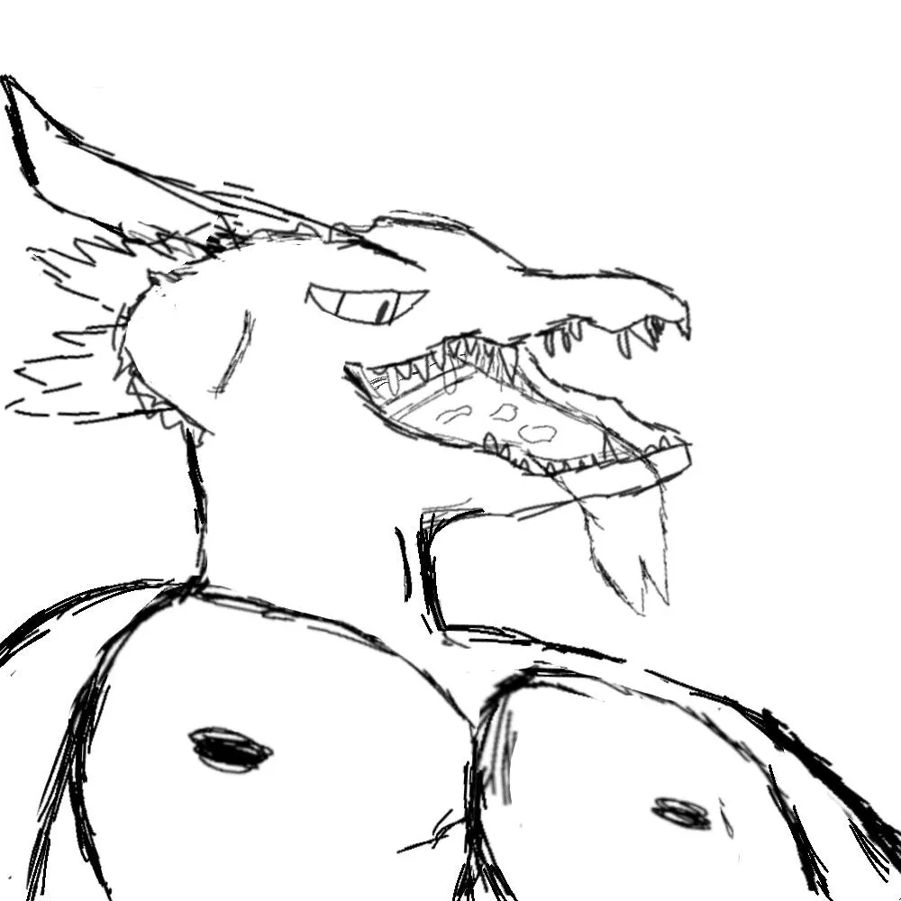 {Image} Sketch 1, (Art by me), [Oral] [Mawshot]