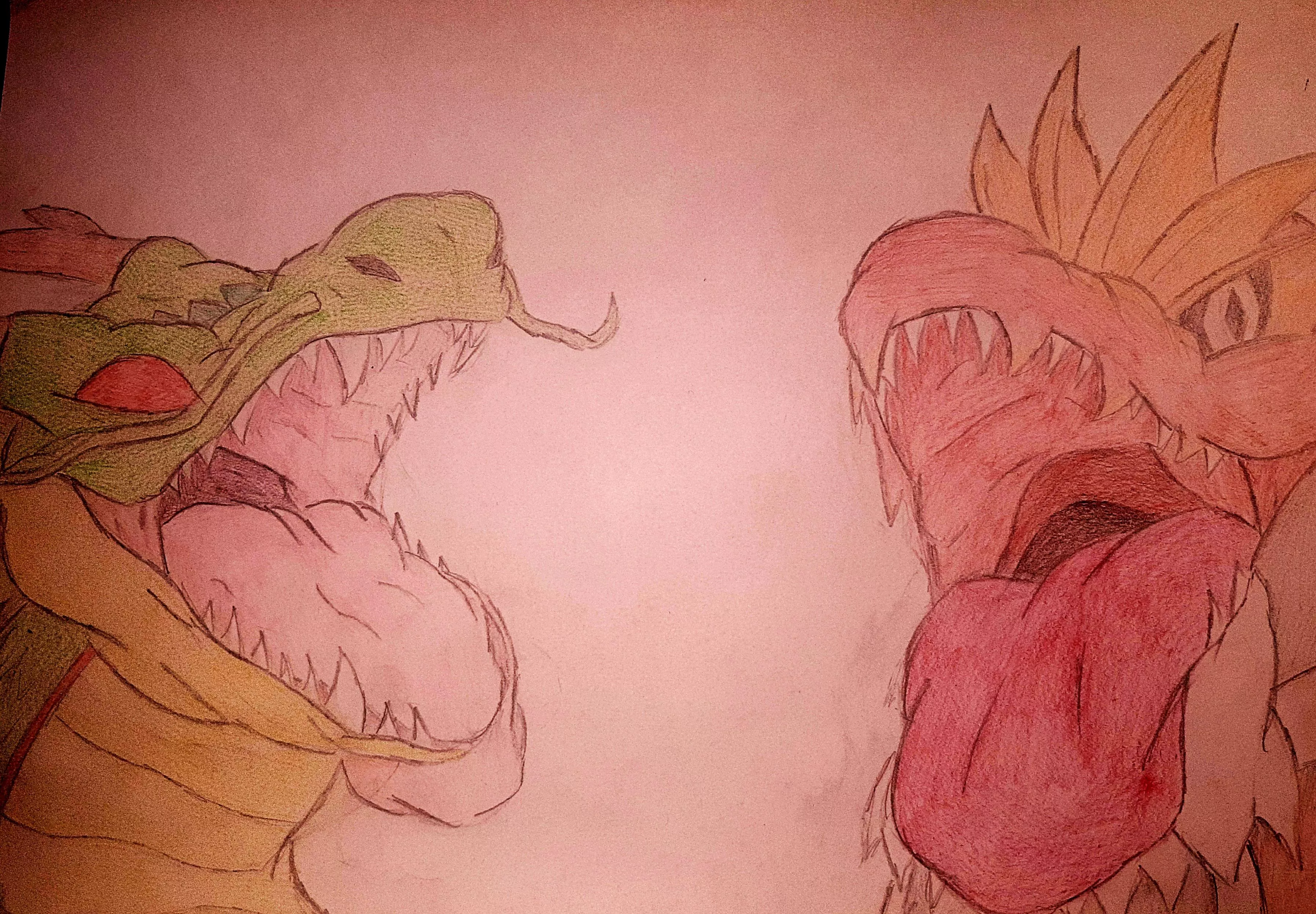 {image} Tyrantrum and Shenron are hungry, who will you satisfy? [Alessiomine05, OC][Dragon and Dinosaur][Mawshot]