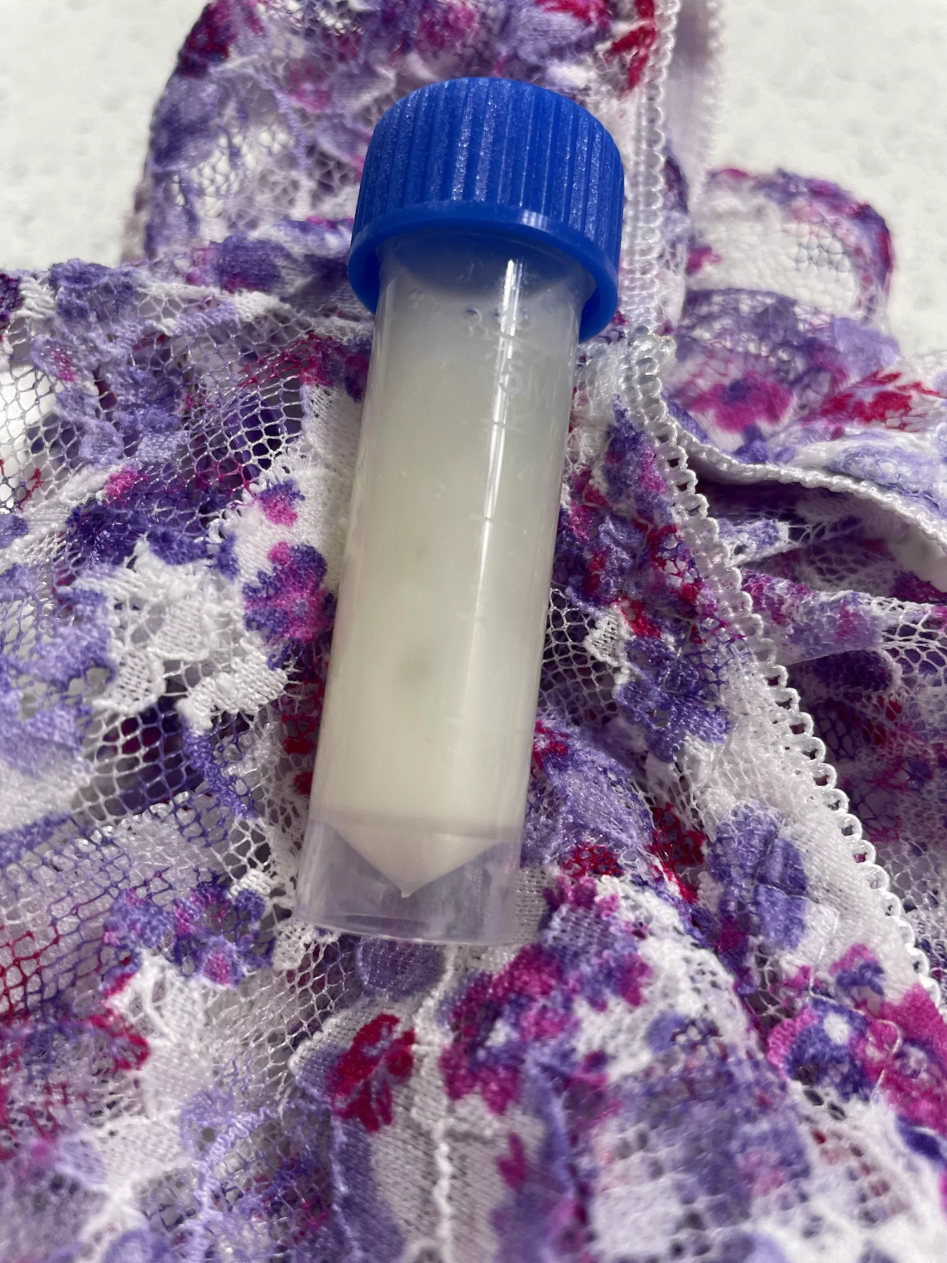 Imagine this: You receive a package. Inside is a pair of sweet smelling dirty panties and a vial of my vaginal lubricant to rub all over yourself. Would this be a nice surprise?