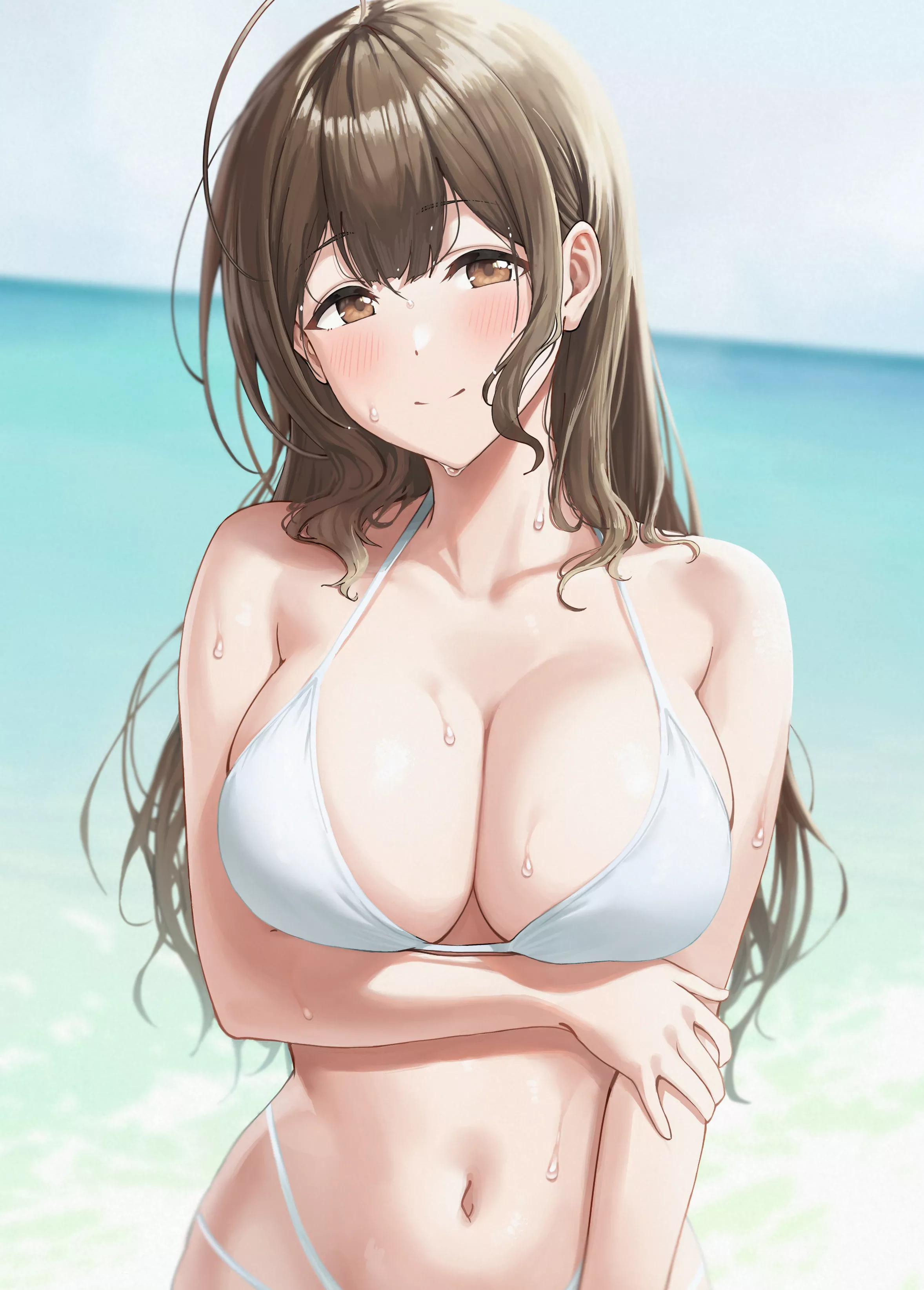 In her new bikini for you~ [The Idolmaster: Shiny Colors]