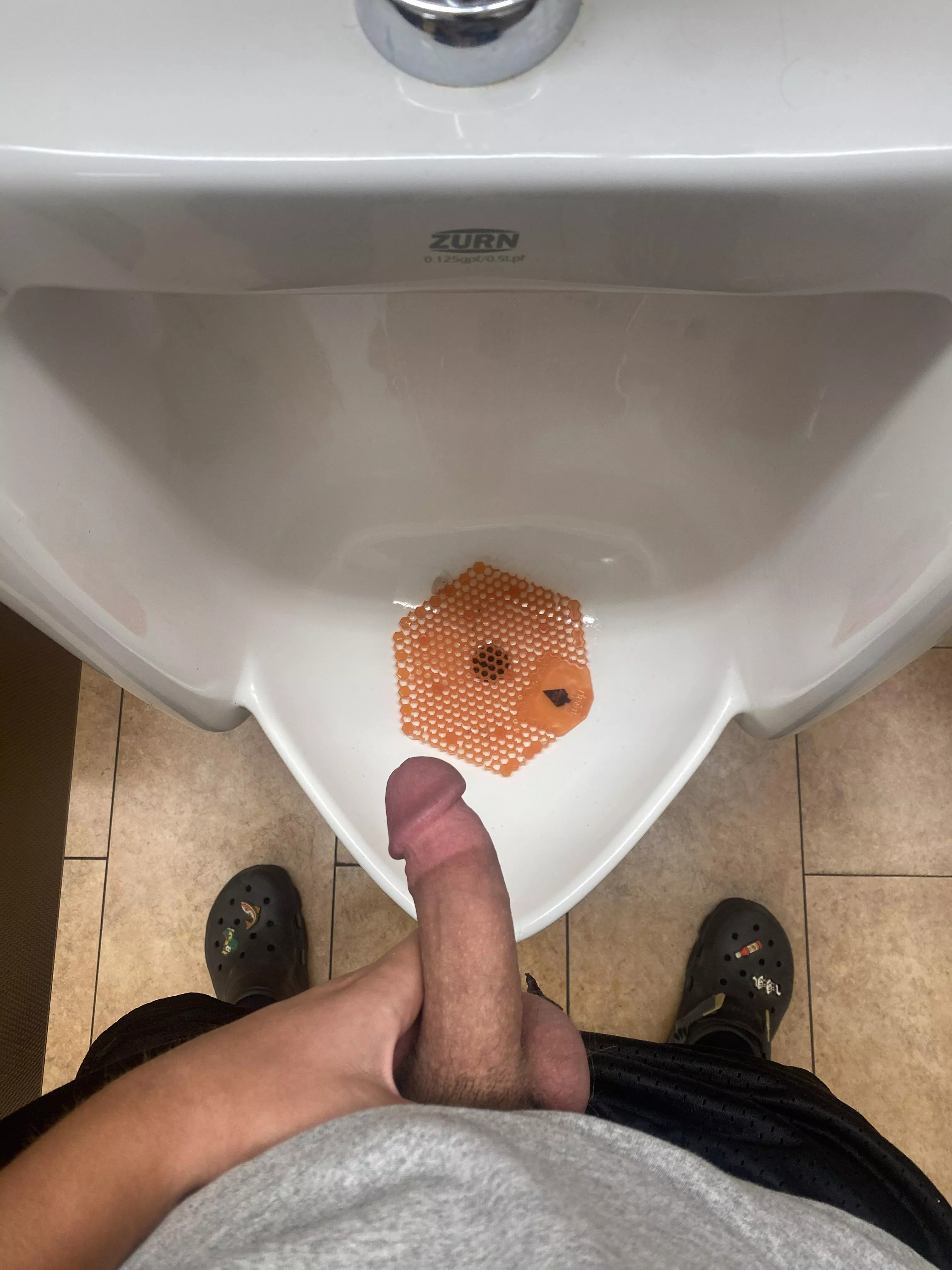 in public bathroom