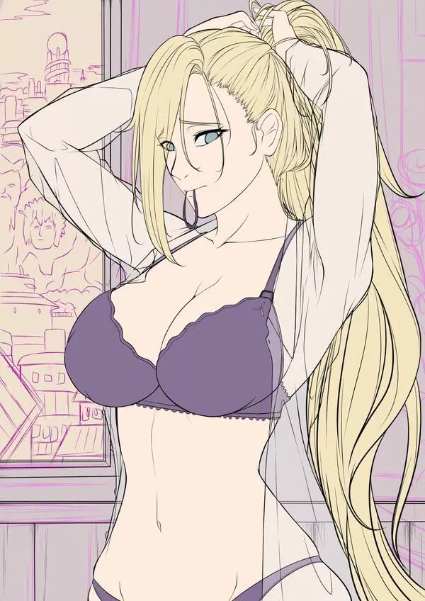 Ino Yamanaka WIP by Kuronekosketch