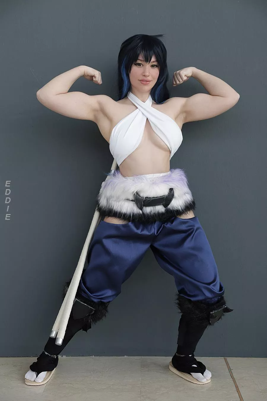 Inosuke- demon slayer (genderbend) Cosplay by moonchild_77