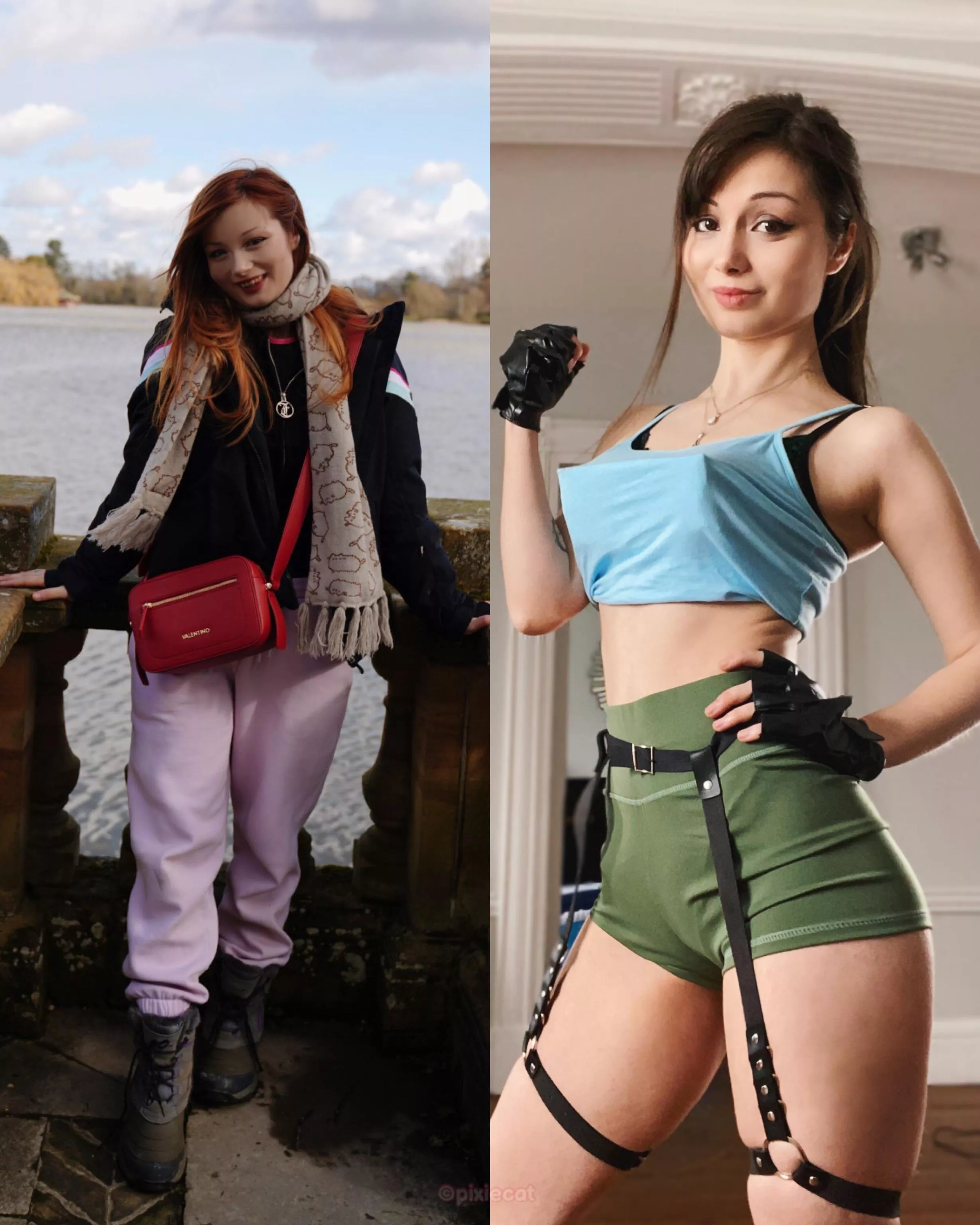 In/out of cosplay - Lara Croft by Pixiecat