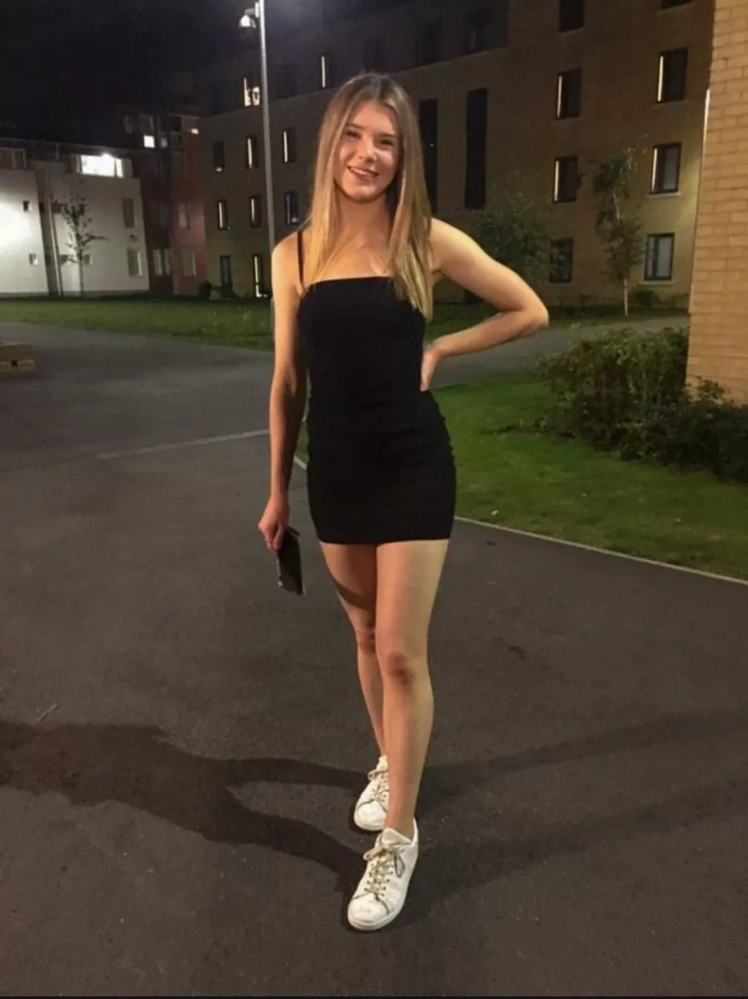 IRTR Black Dress : White Shoes