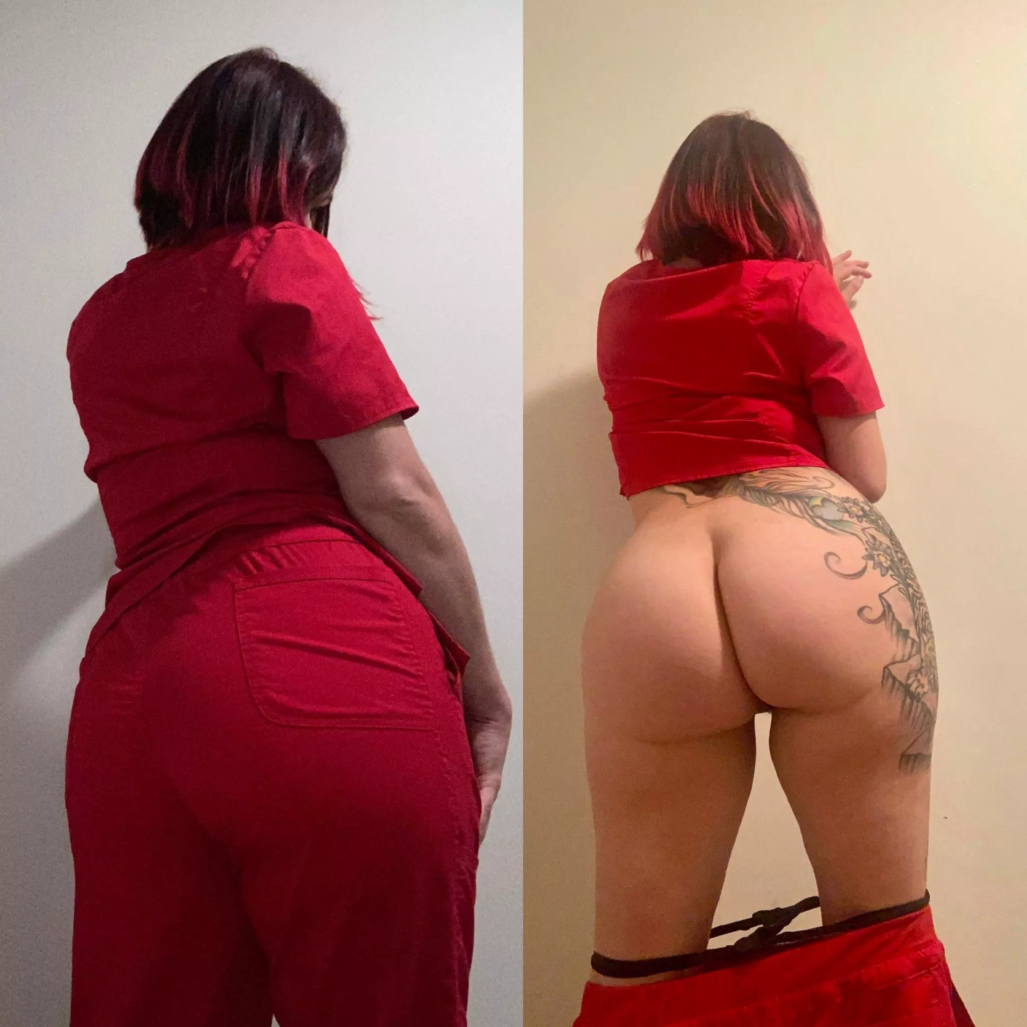 Is this a booty you expect a nurse to have?!?