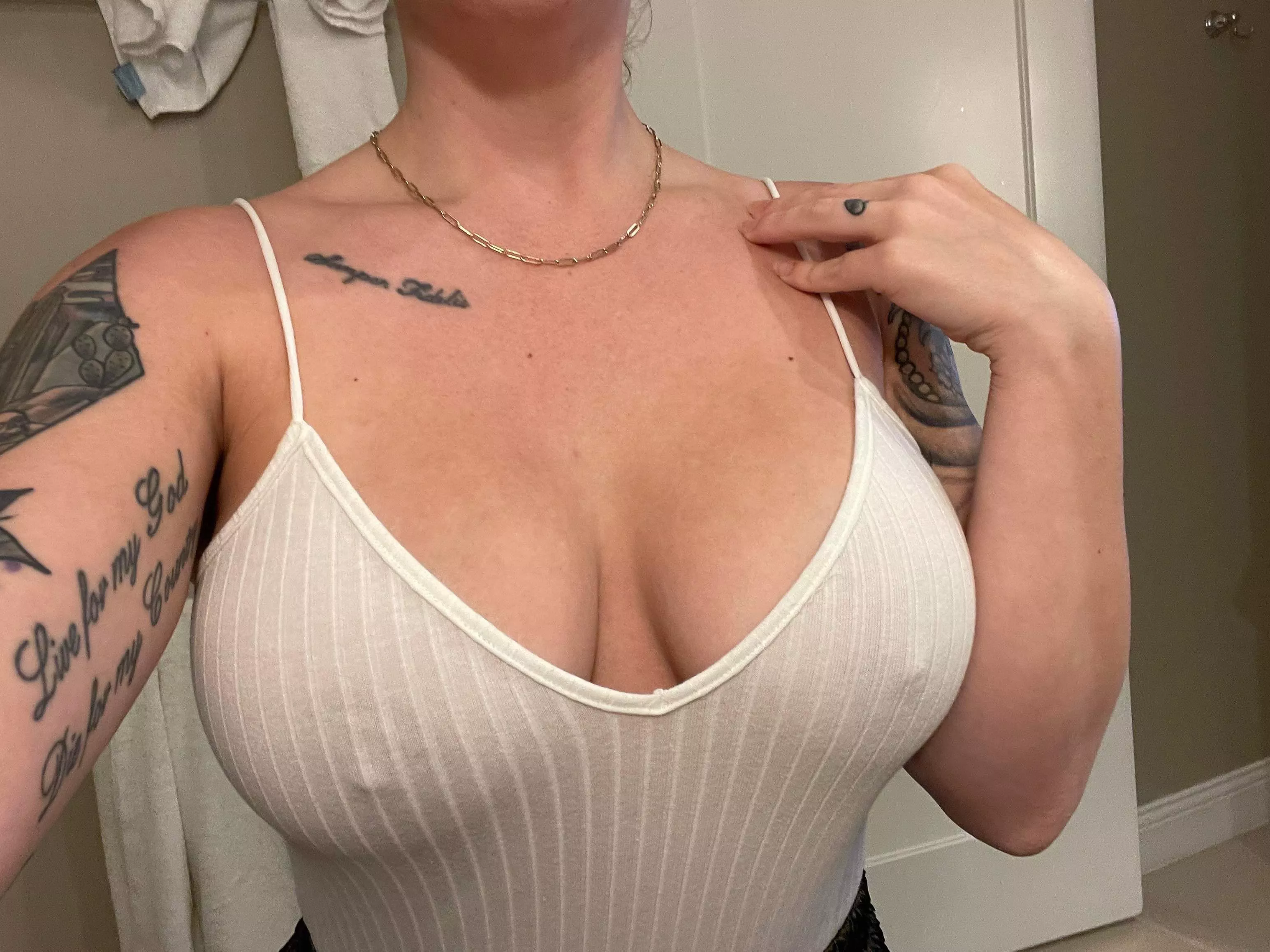 Is this enough cleavage for you?