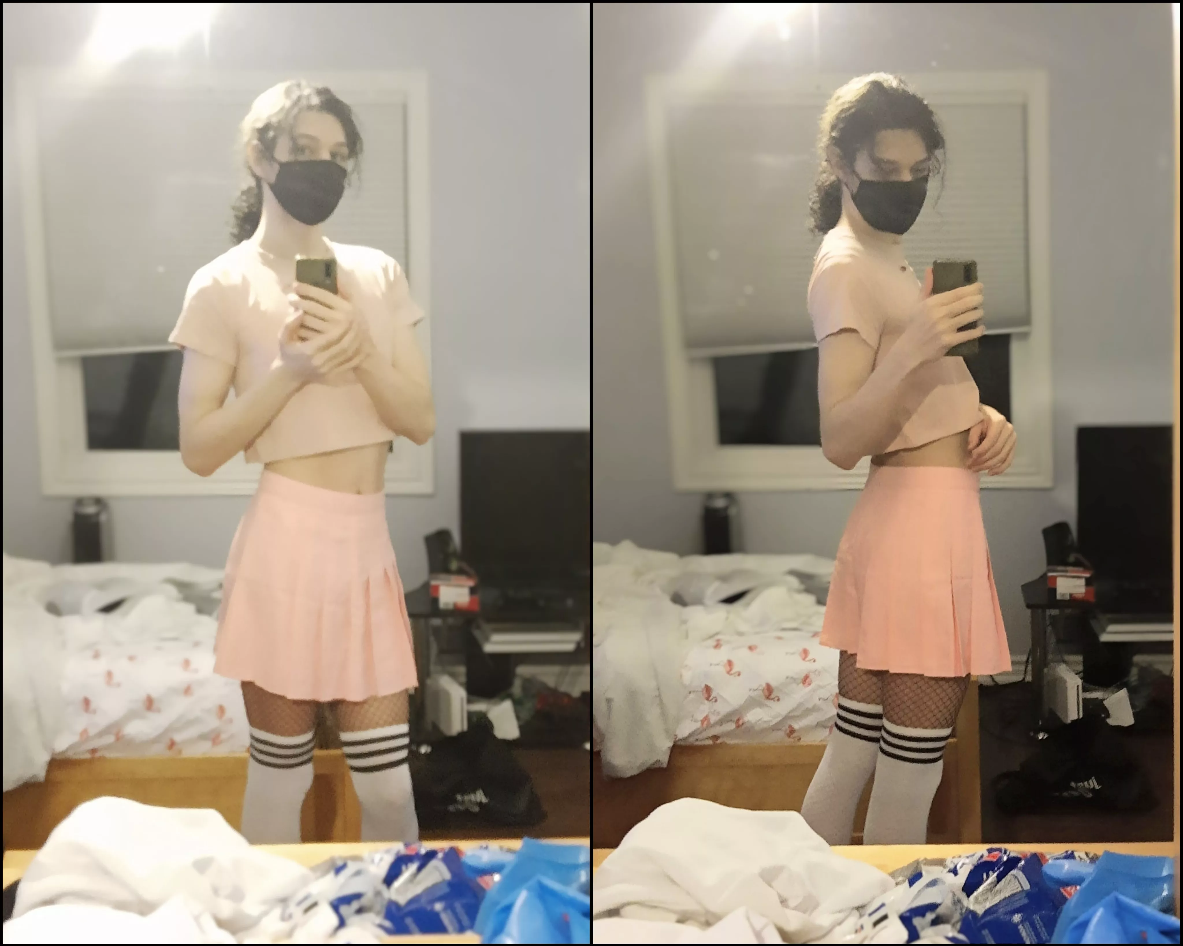 Is this too much pink? And does the skirt look low quality?