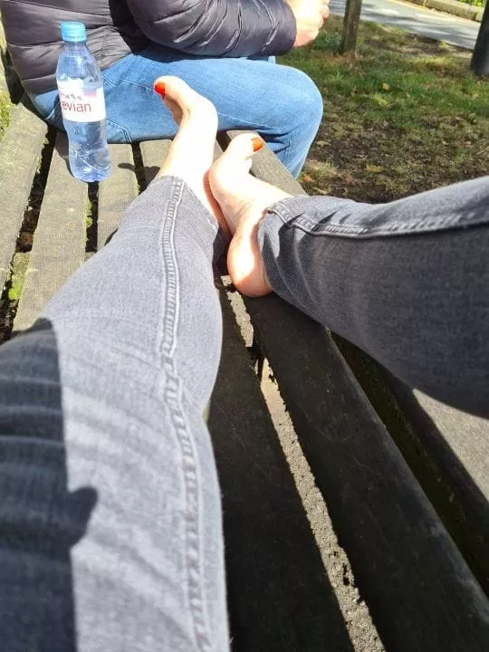 It always excites me when i have my feet out in public