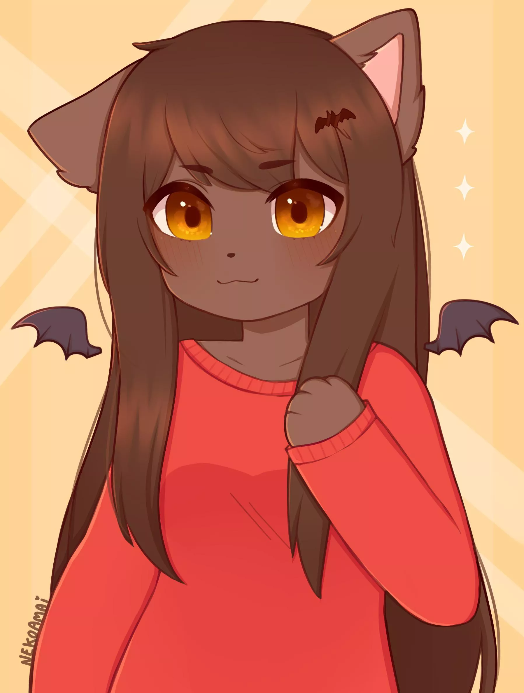 Itâ€™s a cat (Art by me: @itsnekoamai on twitter)