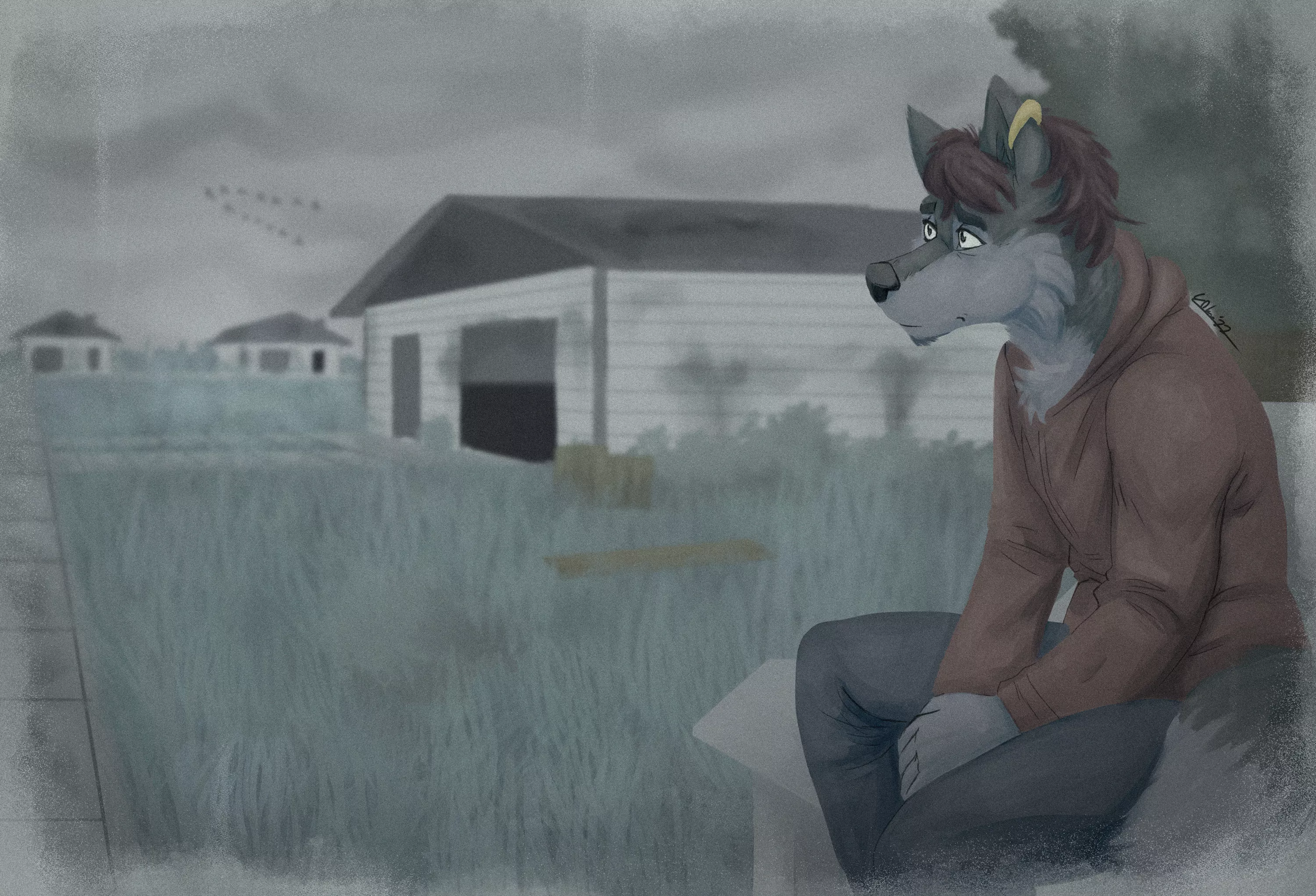 ''It's all... gone.'' // Art by me