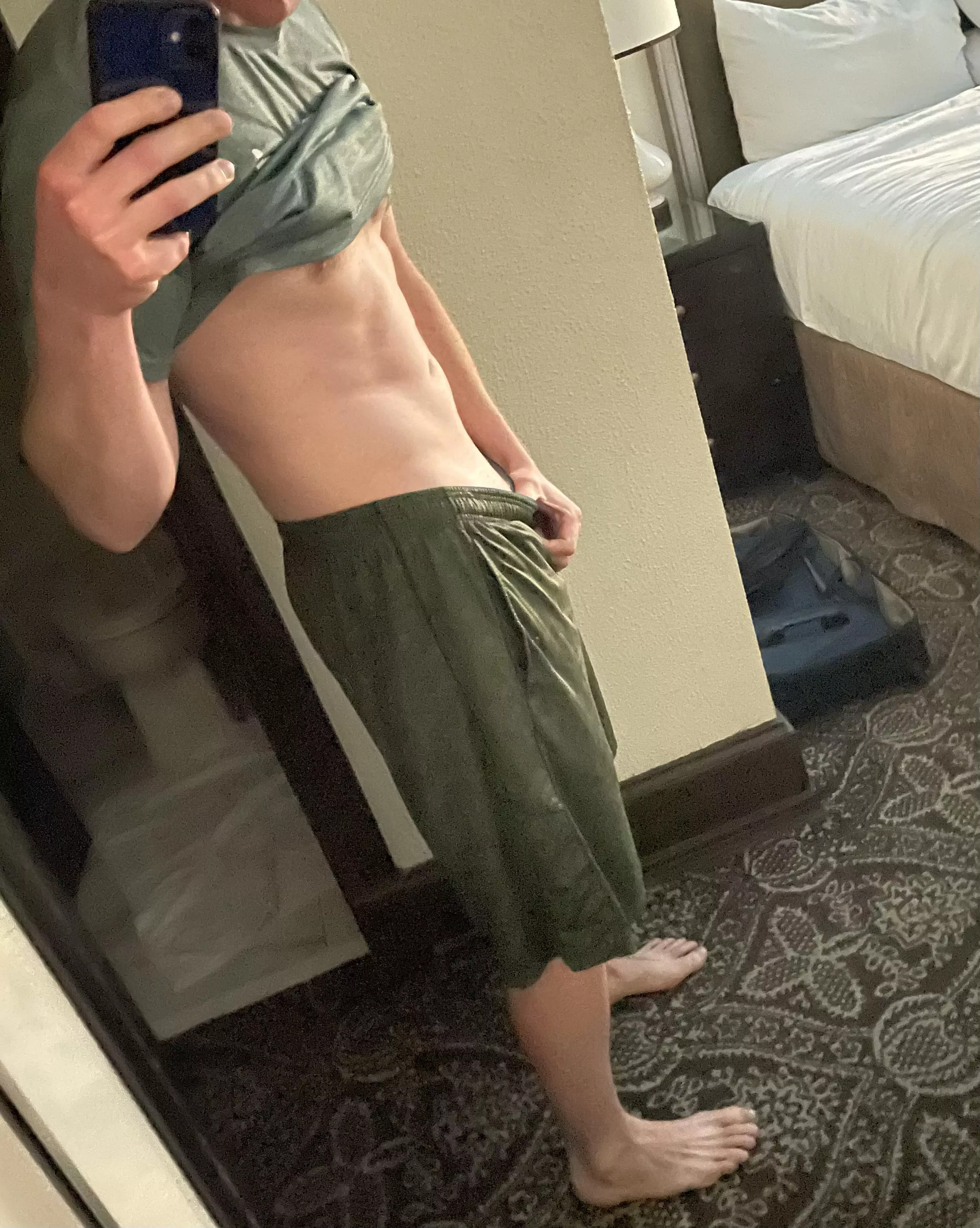 Iâ€™ve been told I have a nice belly button. ðŸ˜‚ Do you agree? [32] [Navy]