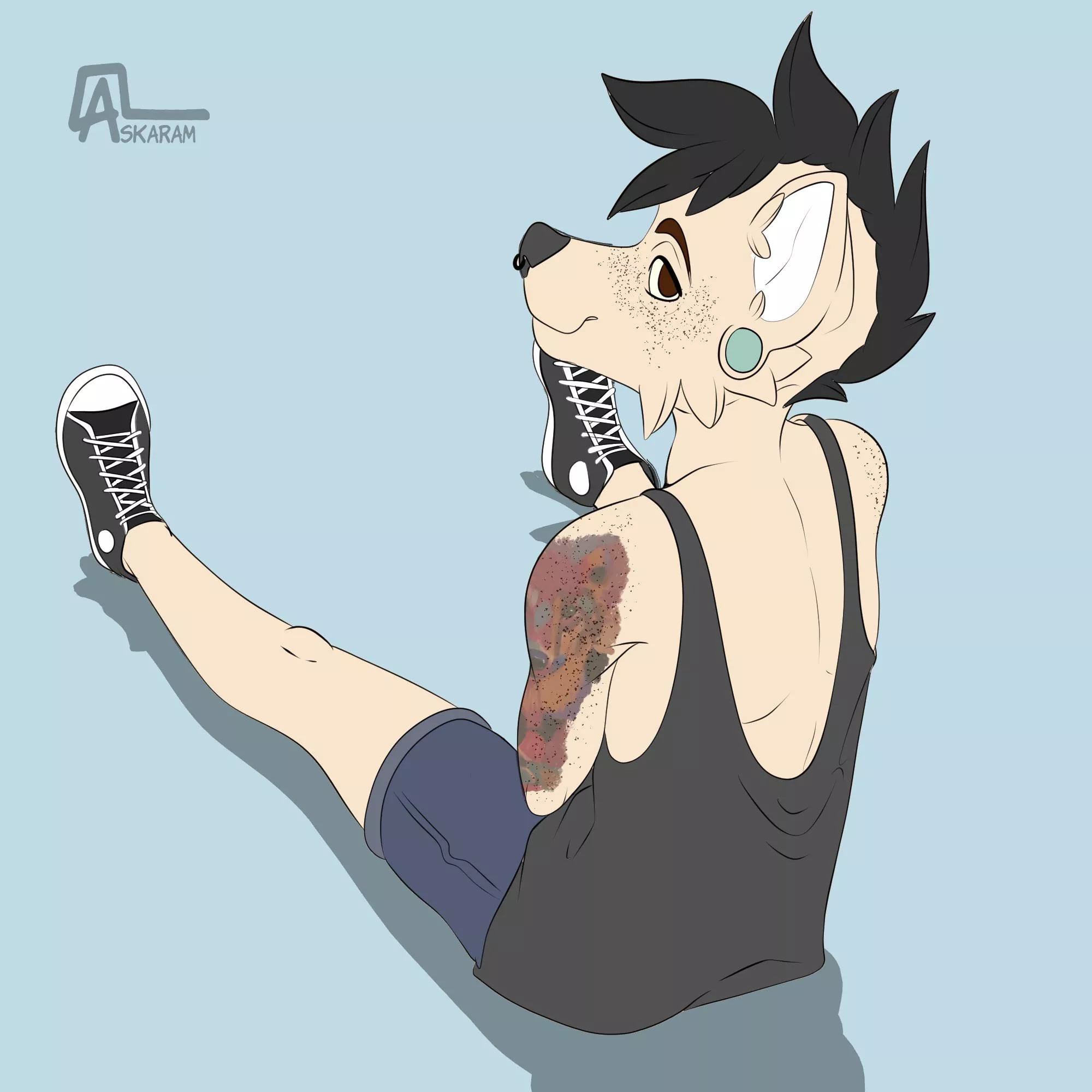 I've drawn my fursona! (Art by me)