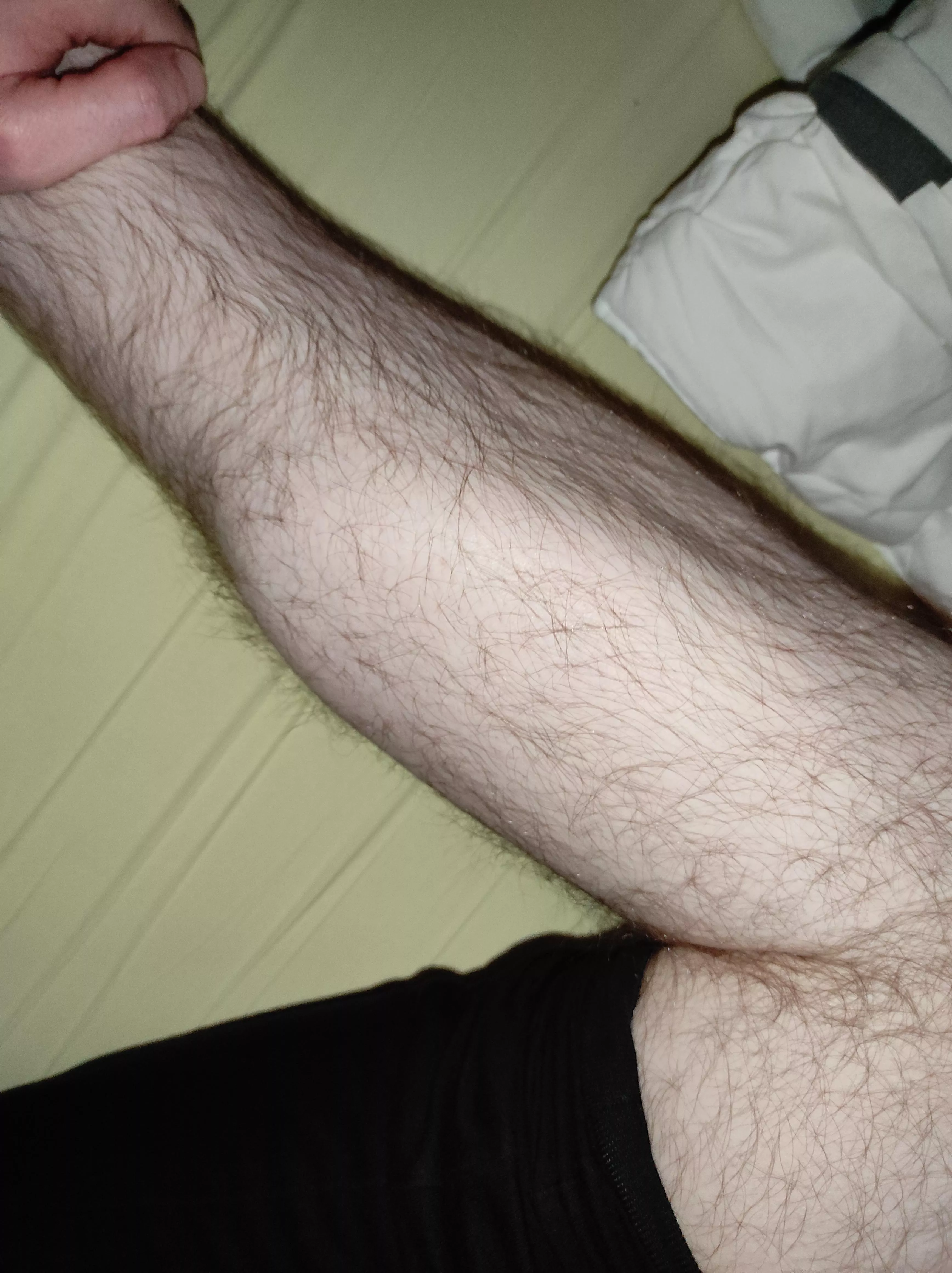 I've got some very hairy calfs