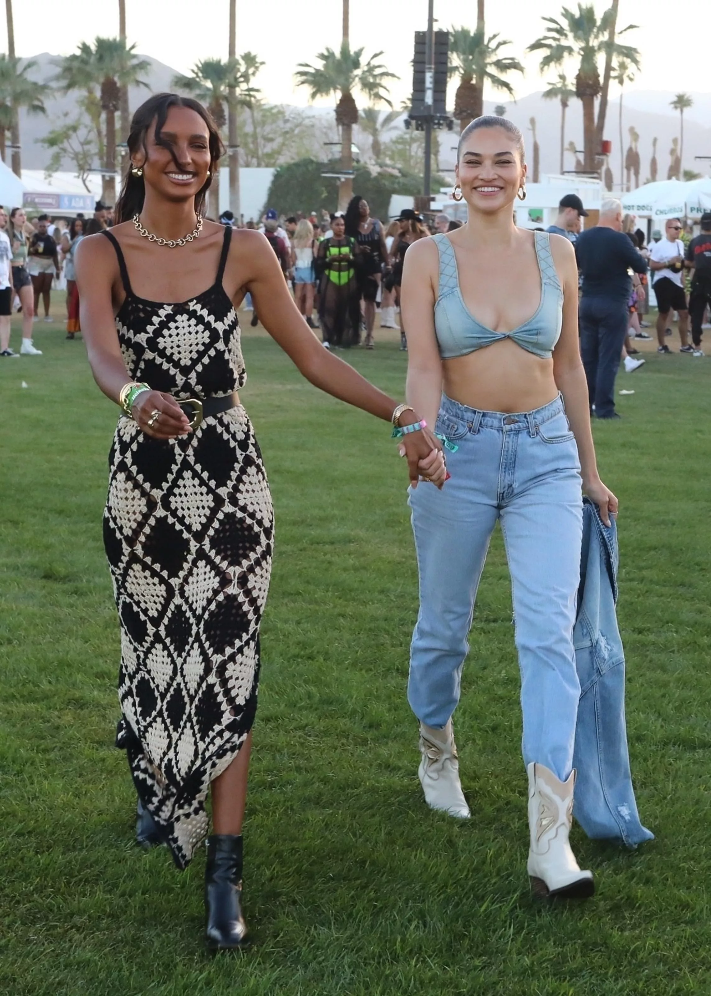 Jasmine Tookes and Shanina Shaik