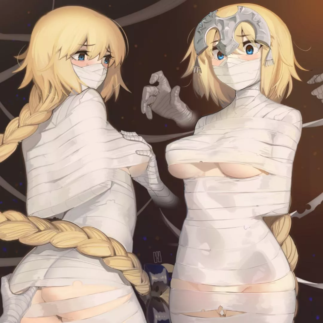 Jeanne is bandages