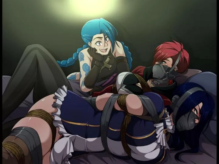 Jinx catching up with Vi, and Caitlyn