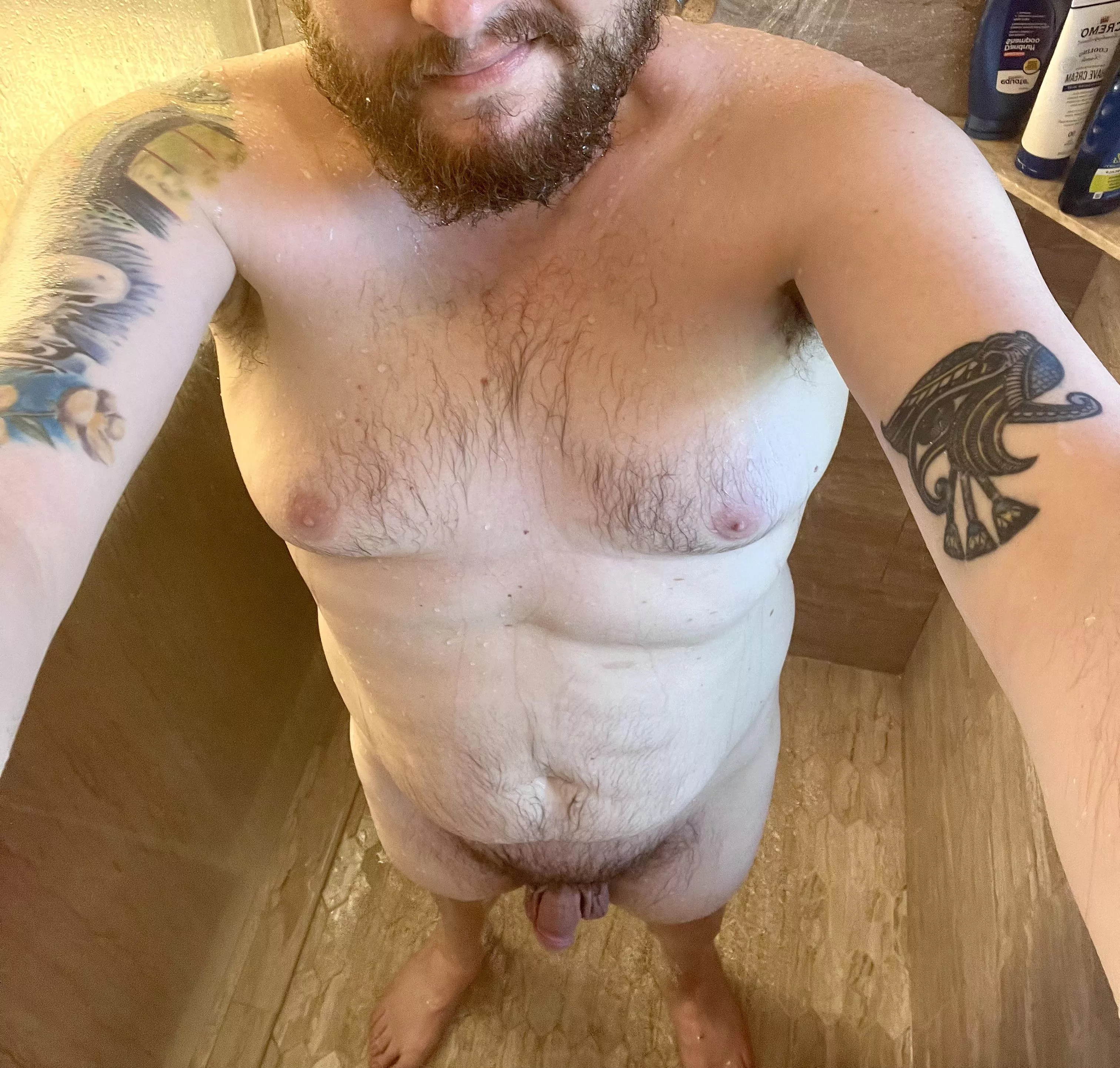 Join me in the shower and make my cock hard