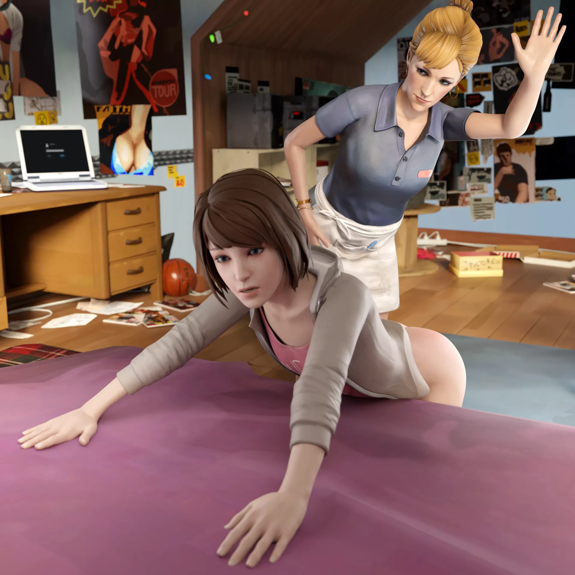 Joyce Price punishes Max Caulfield (KinkBlink)