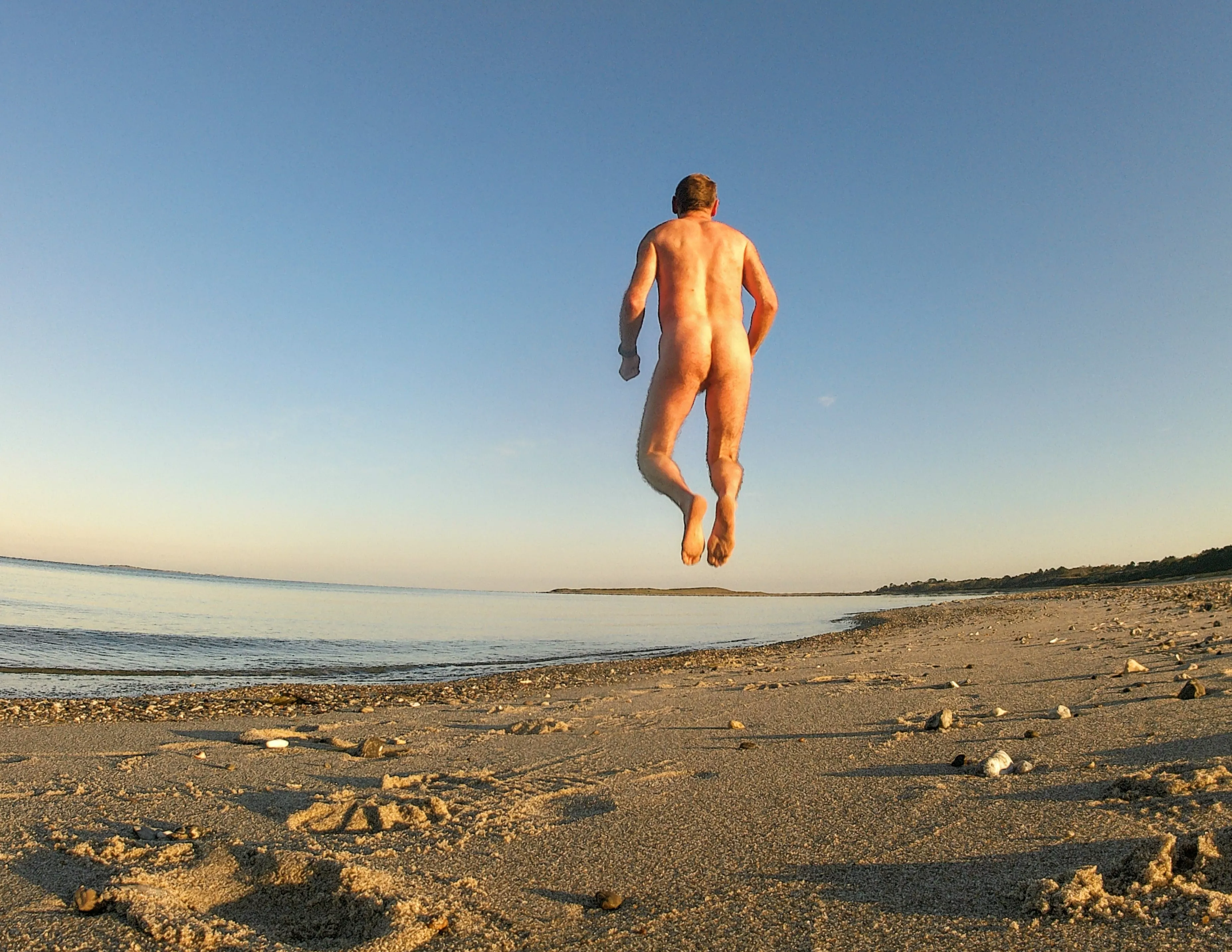 Jumping for joy on a beautiful morning (from my insta Oldsaltyswimmer)