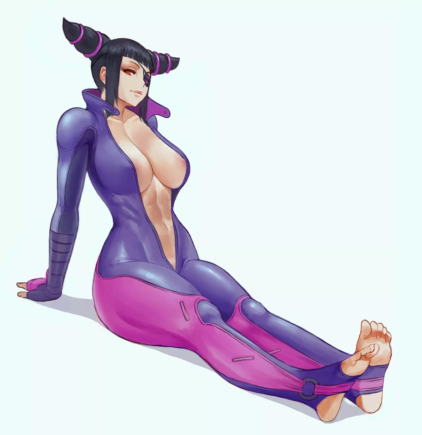 Juri Han Unzipped Suit (Zefrableu) [Street Fighter]