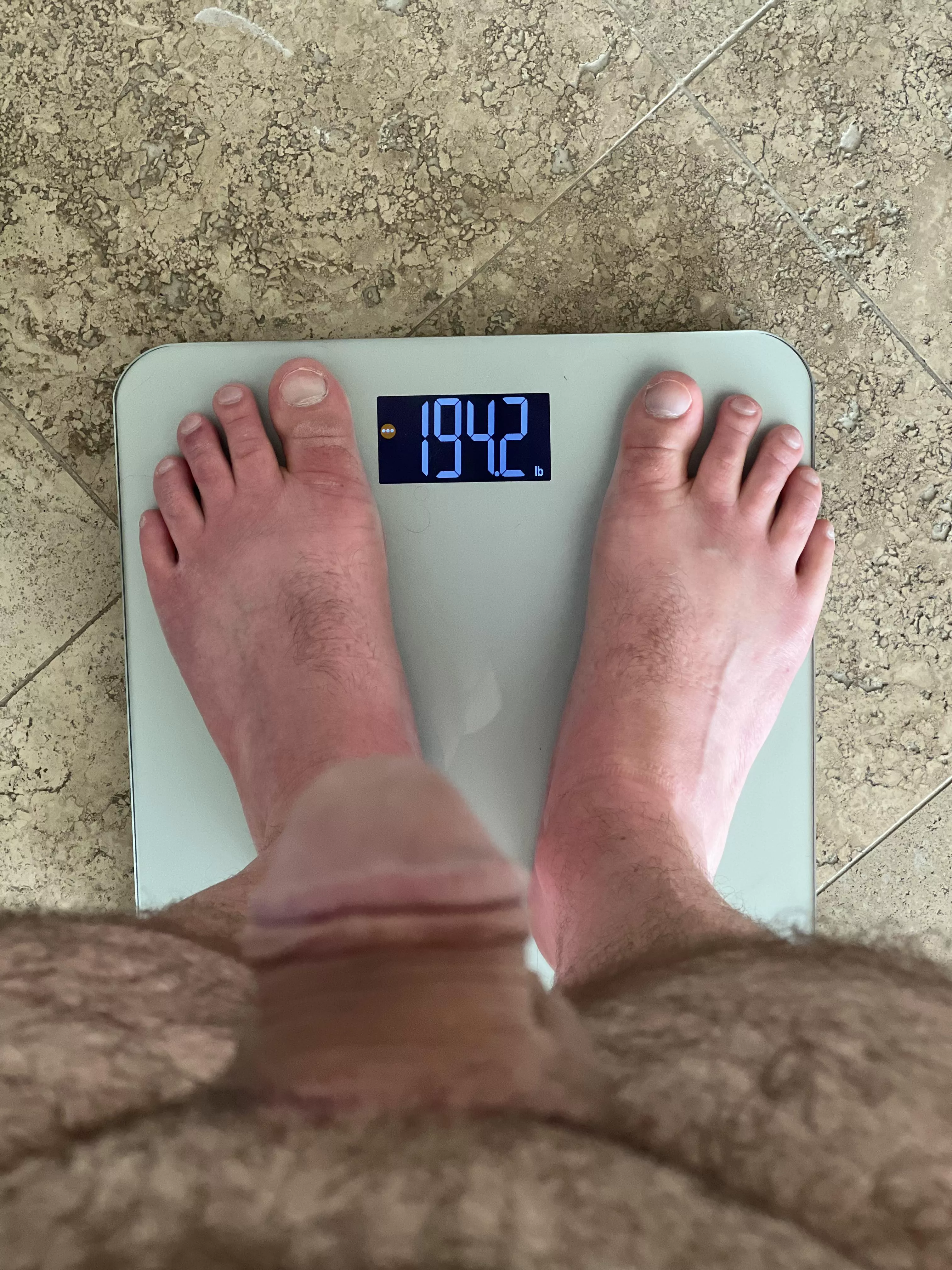 Just 9.2 pounds to lose and Miss Lou will let me cum.