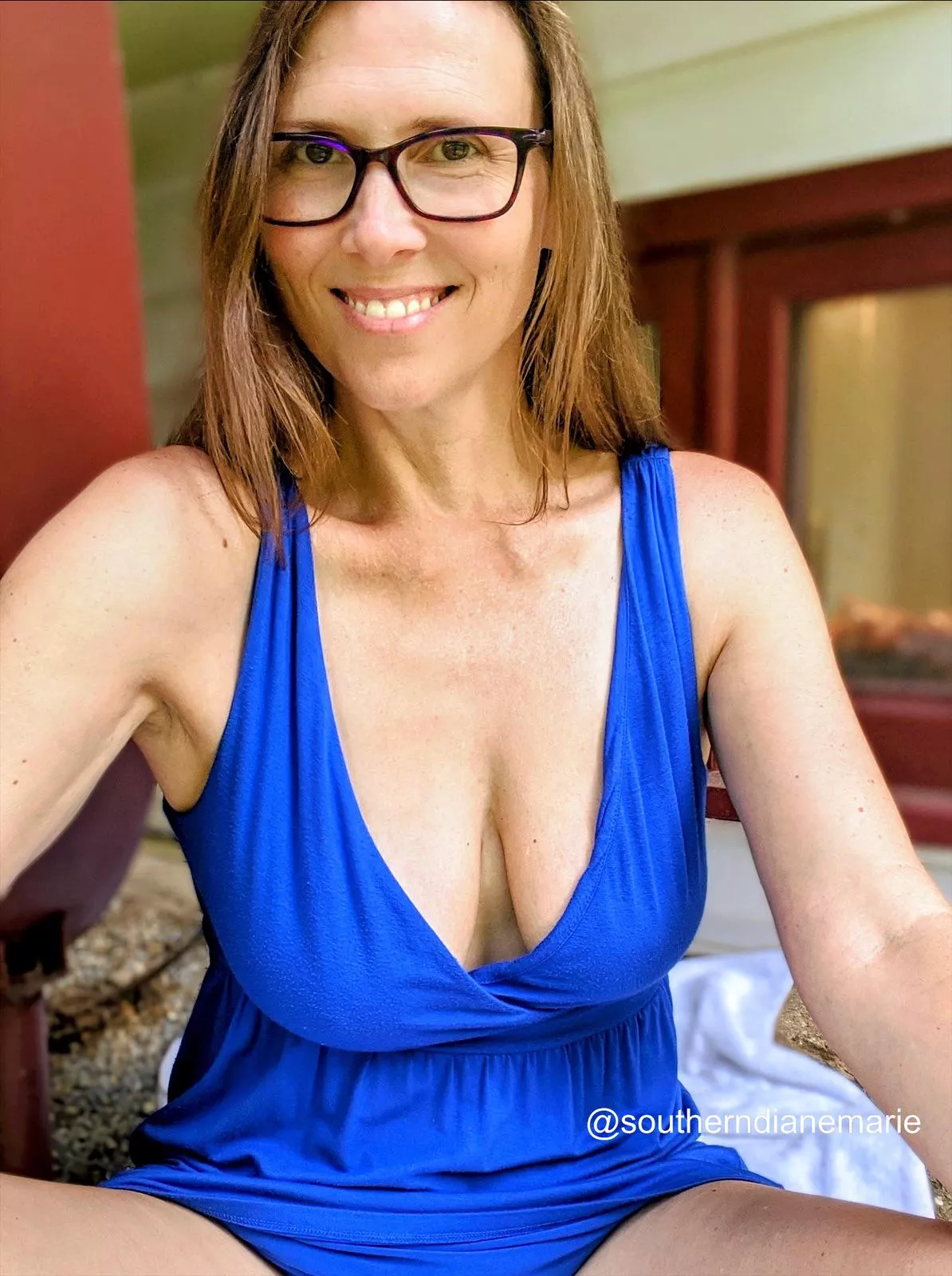 Just a blue dress... nothing more. Have a great week.