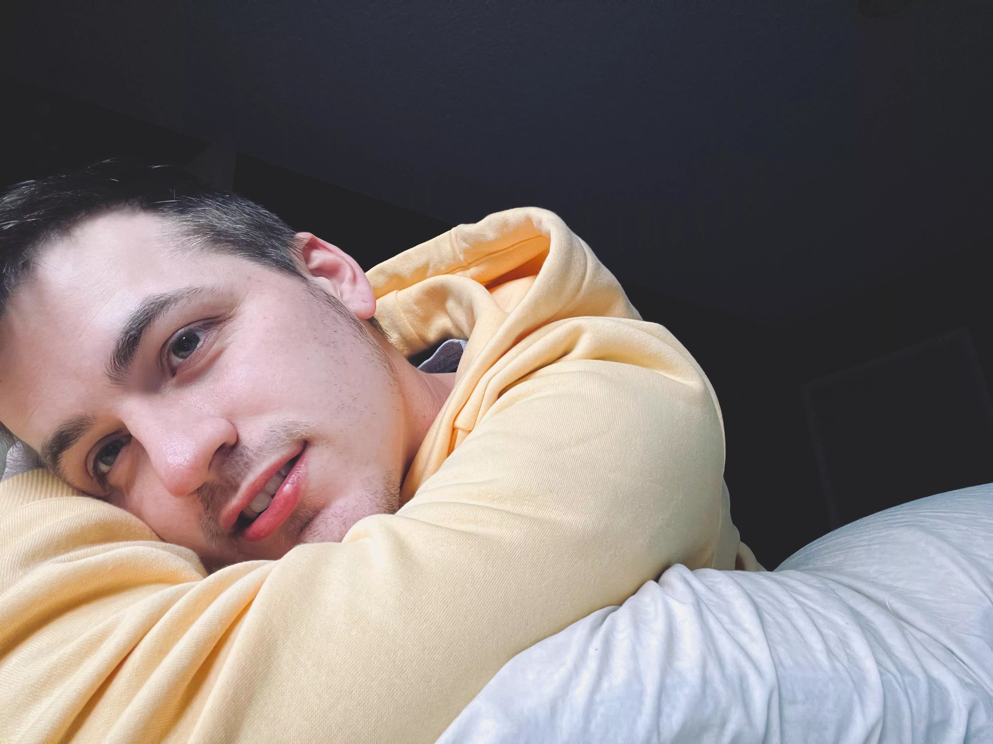 Just a boy in his new yellow hoodie nothing to see here!