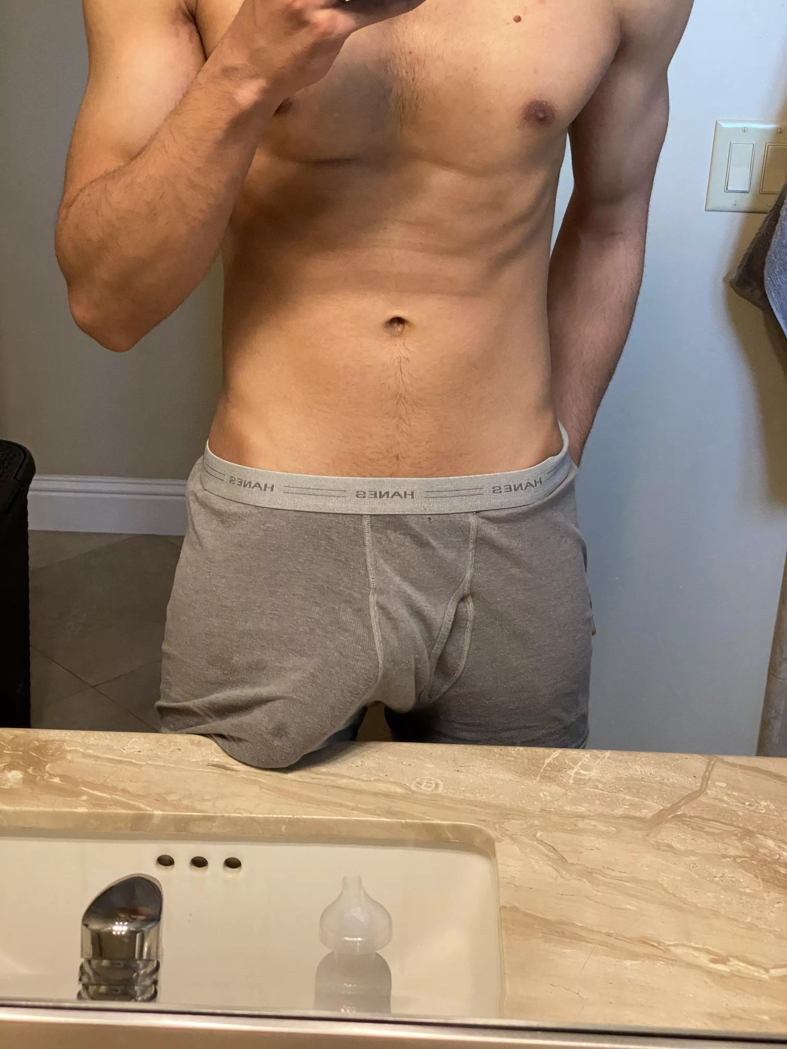 Just a lil post workout bulge