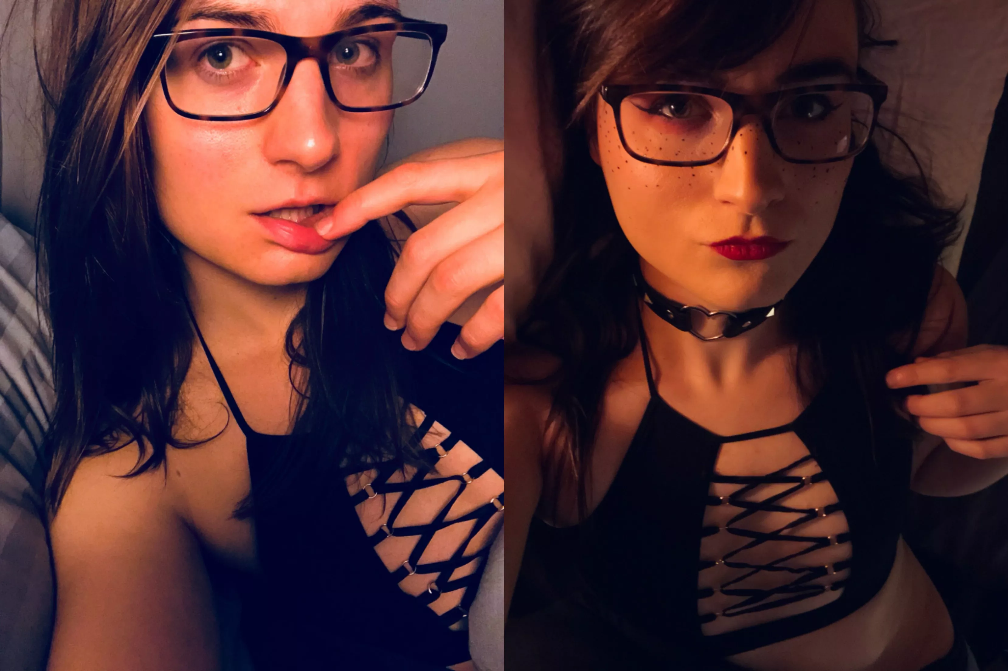 Just a little makeup on/off of me... kind of like a before and after I guess