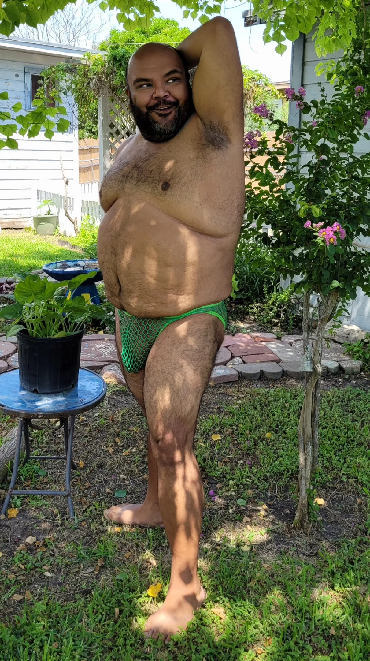 Just a #StPatricksGay celebration of #BodyPositivityForMen. Are you wearing #GreenUnderwear today? Don't let #BodyShaming & #Fatphobia stop you from feeling like the proud #SexualCreature you are. The time for #SexPositivityForMen for #PlusSizeMen i