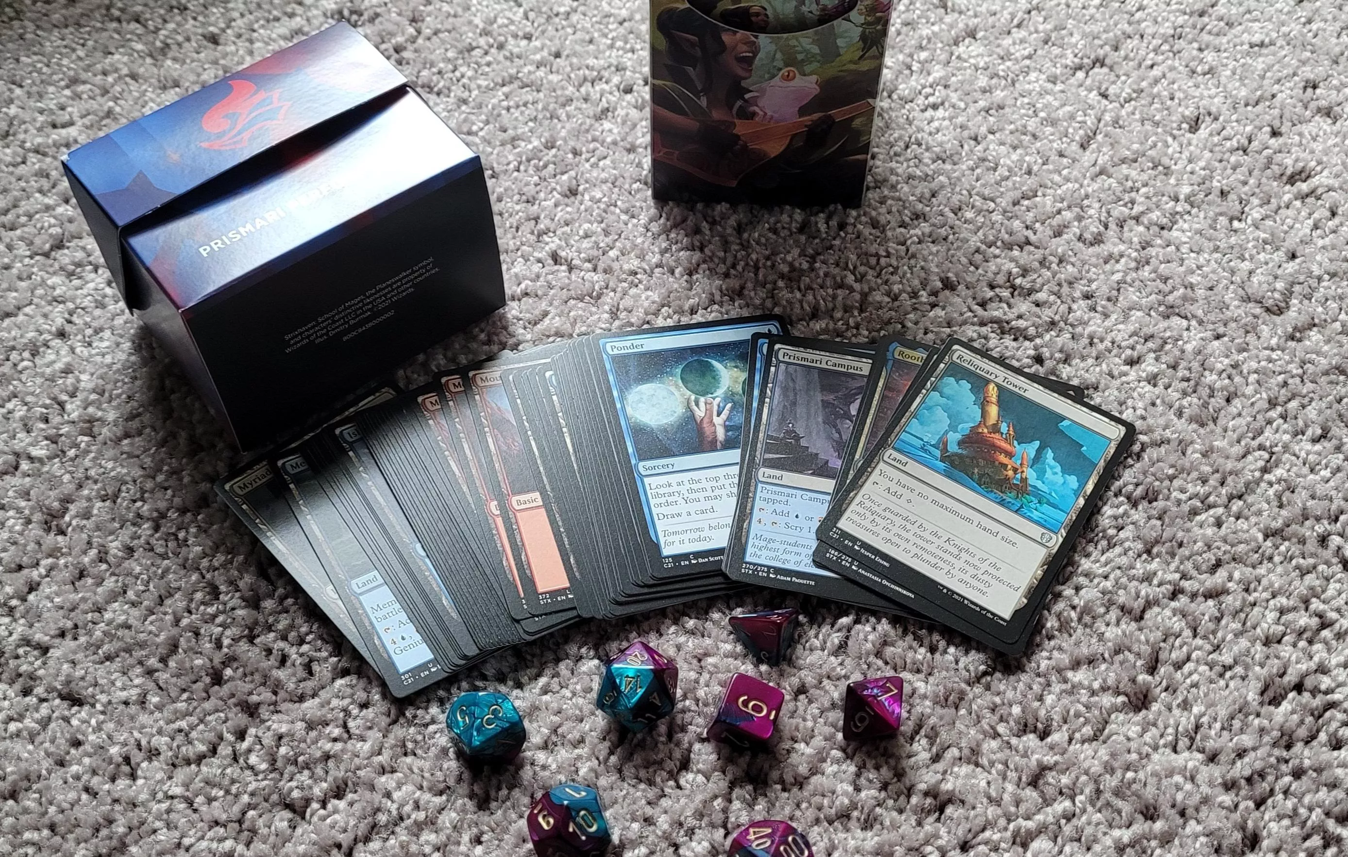 Just a very small sample of my Magic the Gathering cards. My caregiver plays too.