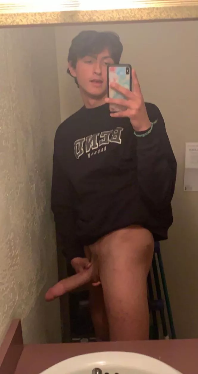 Just an 18 year old and his big dick :P