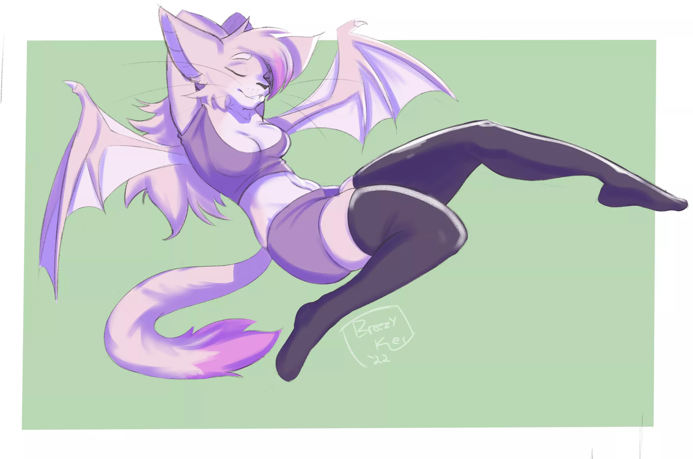 Just Chillin' (Art by me - @BreezyKey2 on Twitter)